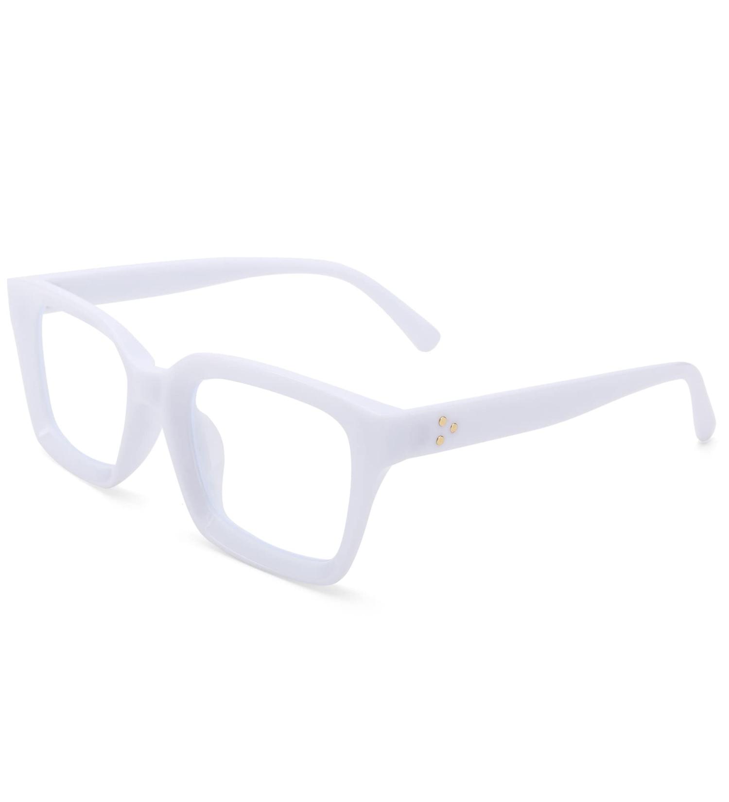 Buy Acme Blue Light Filter Glasses for Women & Men - Large Frame 50mm B9 Porcelain White - Protect Your Eyes Today - Buy Online on GoSupps.com