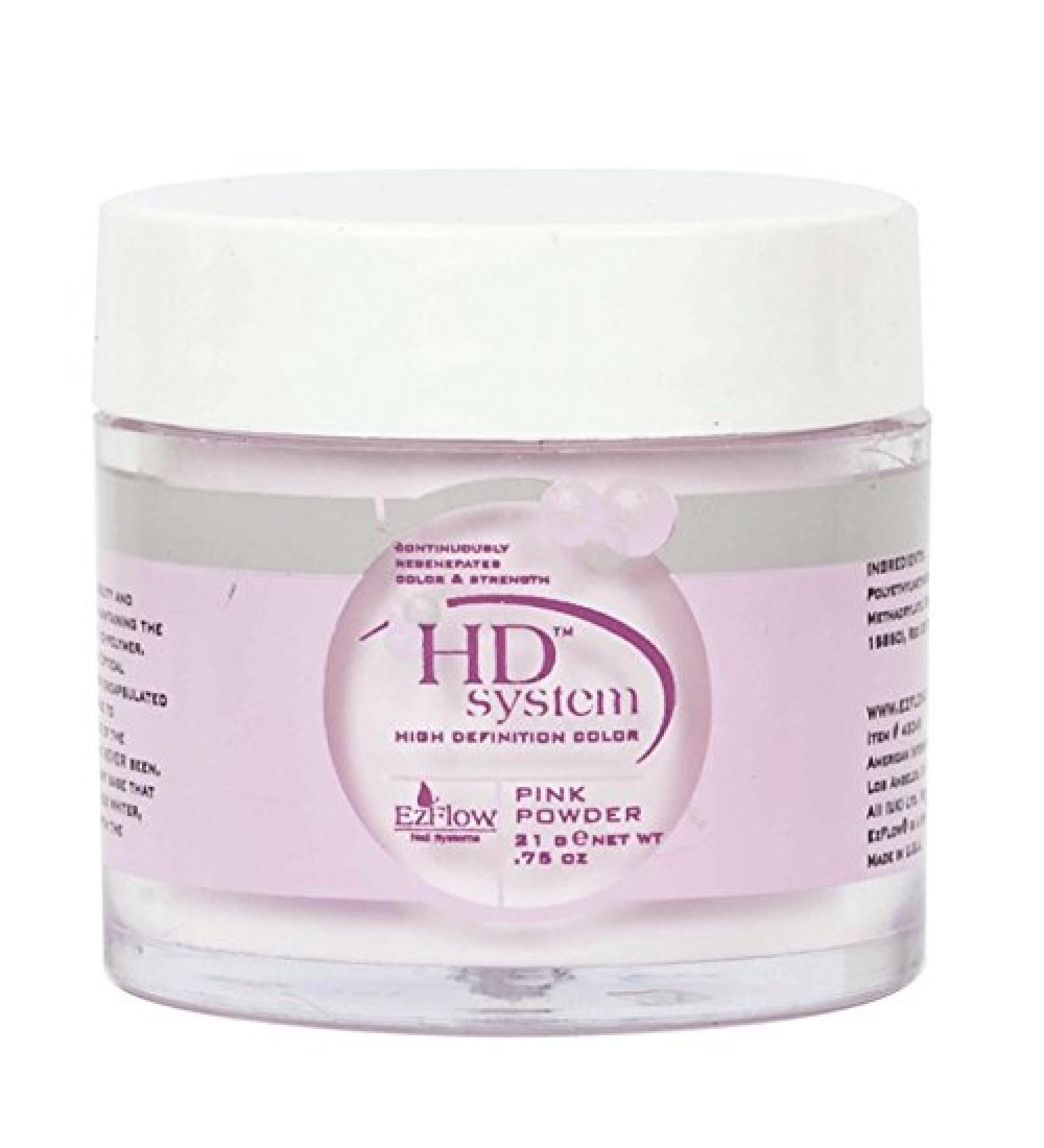 Buy Ezflow HD Pink Powder 21G - Premium Nail Art Supply for Perfect Acrylics | Fast International Shipping - Buy Online on GoSupps.com