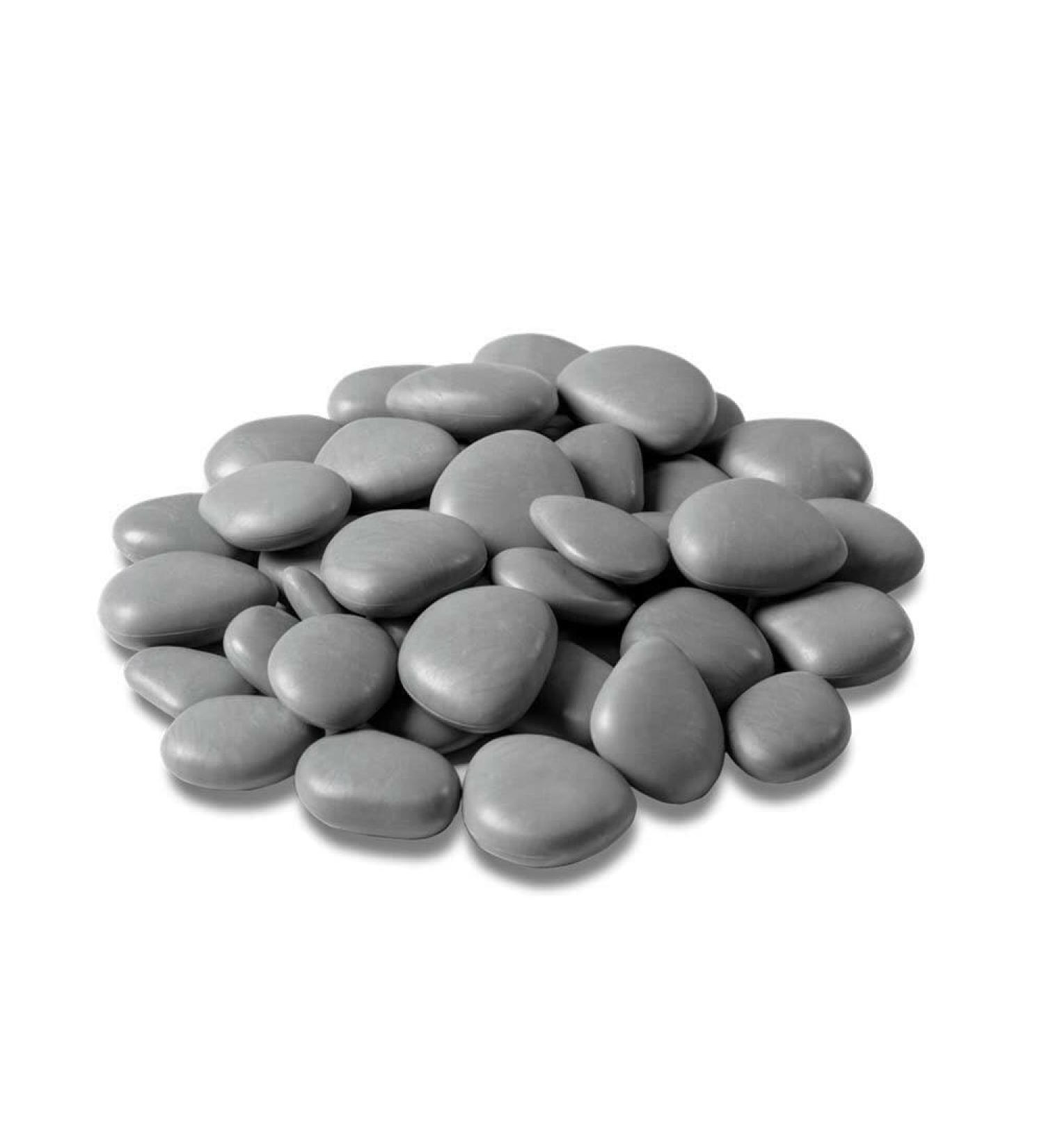 Kalapanta Recycled Plastic Decoration Stones - Eco-Friendly Gray Stones for Vases Aquariums & Gardening ( 2-5 cm 75 Pieces) - Made in Italy - Buy Online on GoSupps.com