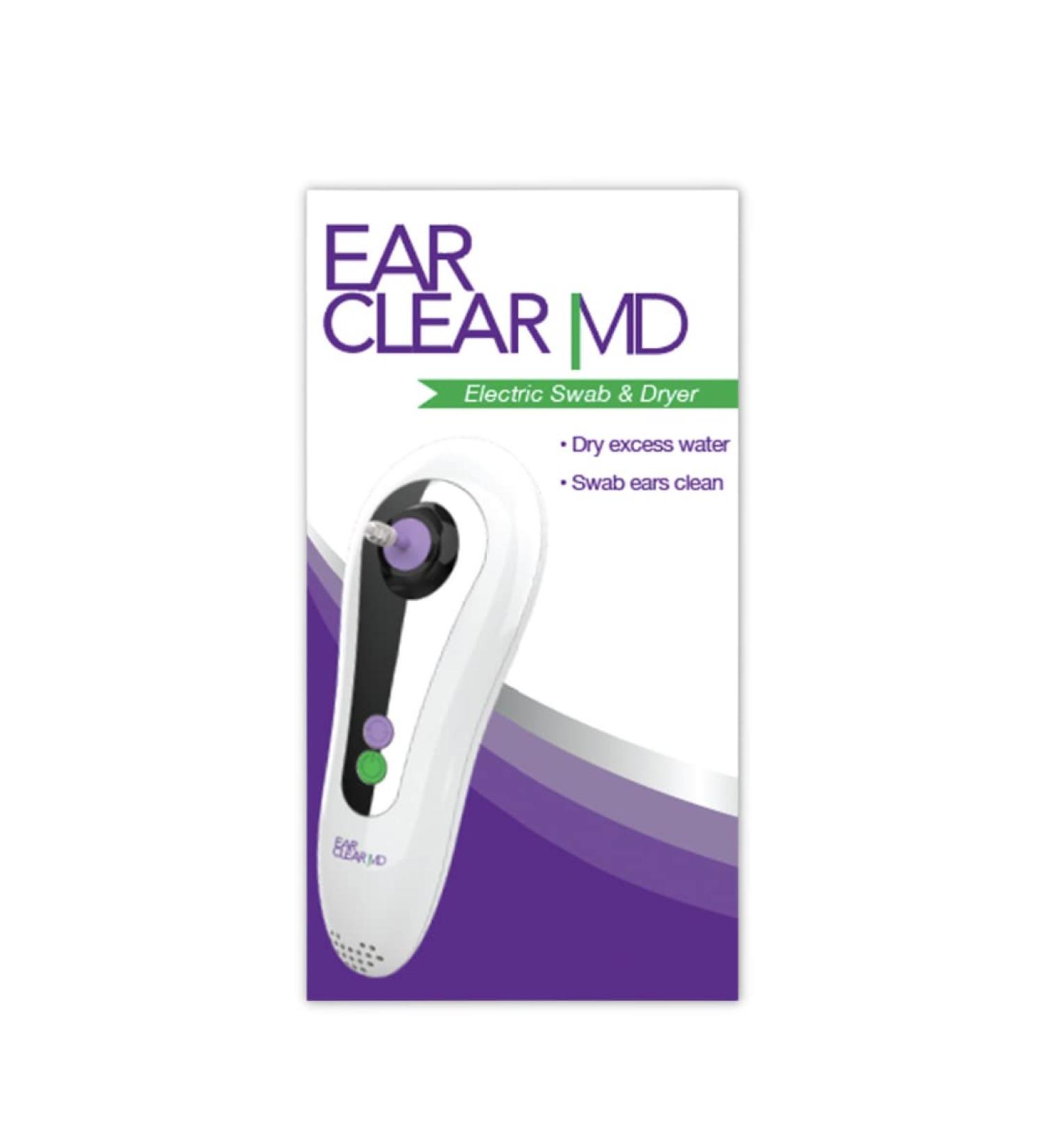 Ear Clear MD Electric Ear Dryer & Swab - Dual-Action for Effective Ear Care - Buy Online on GoSupps.com