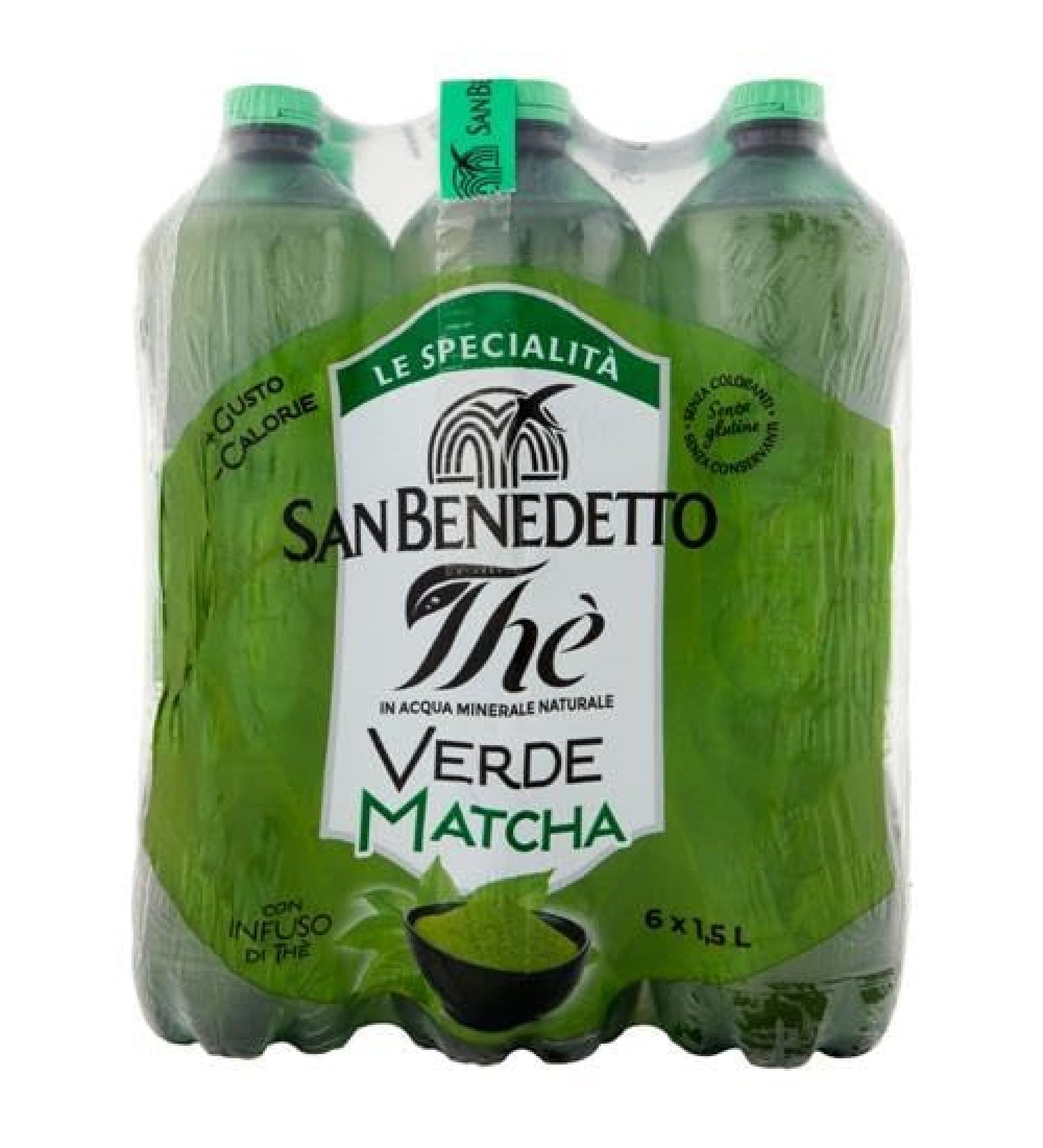 6x San Benedetto th vert froid avec aloe vera 1 5 l