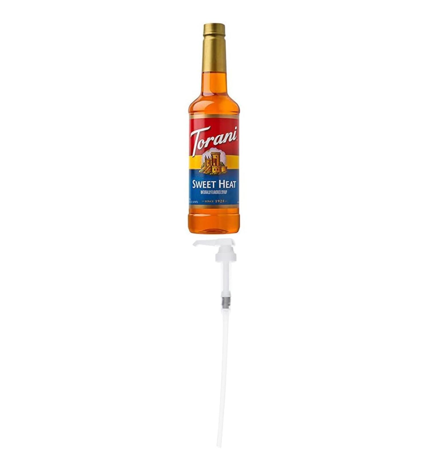 TORANI Sweet Heat Syrup 750ml PET and Torani Flavored Flavour Syrup Pump for 750ml