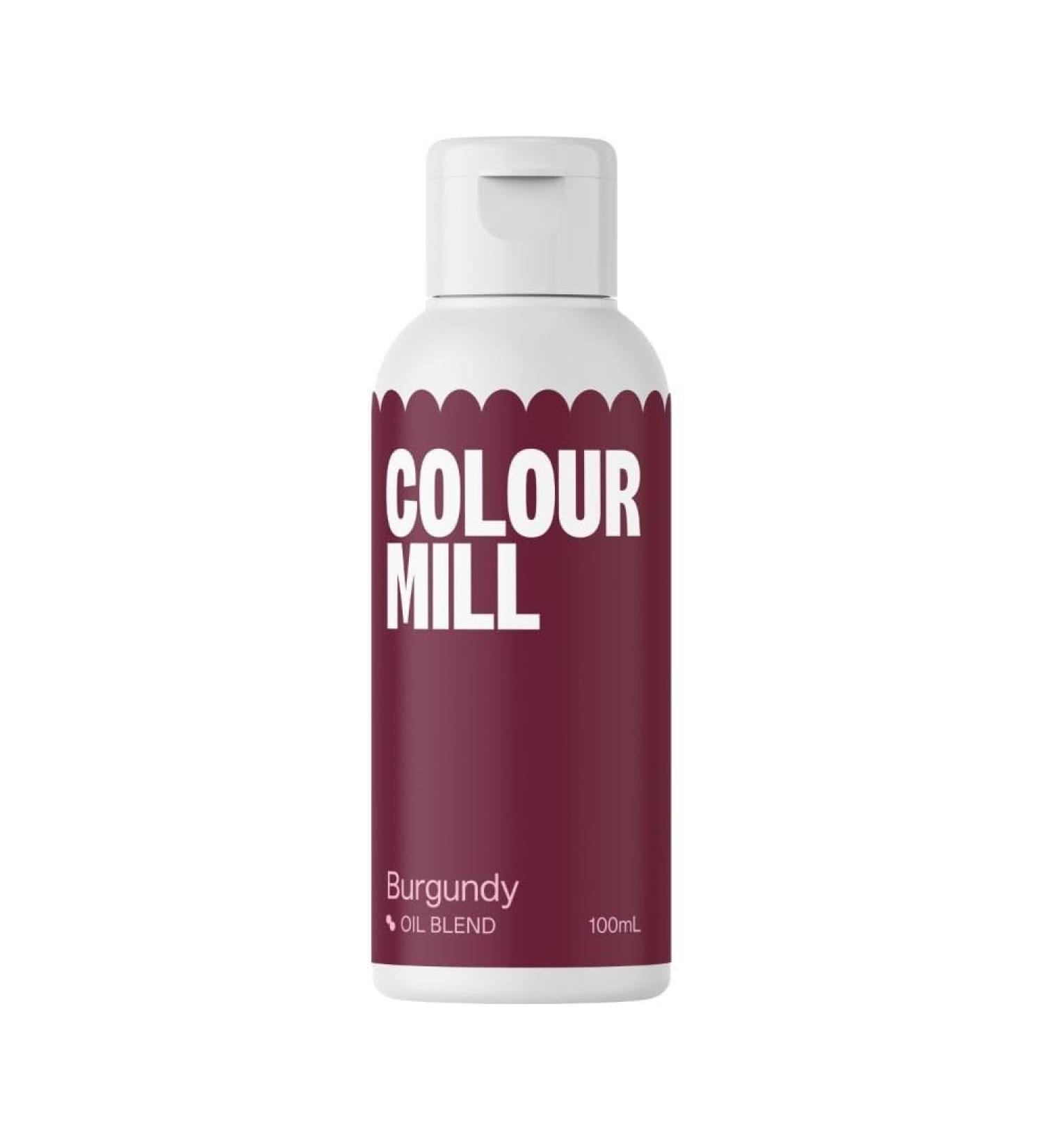 Colour Mill *Bulk Large 100ML* Next Generation Oil Based Food Colouring for Baking Decorating Icing and Cooking Food Dye DIY Slime and Crafts Making Burgundy