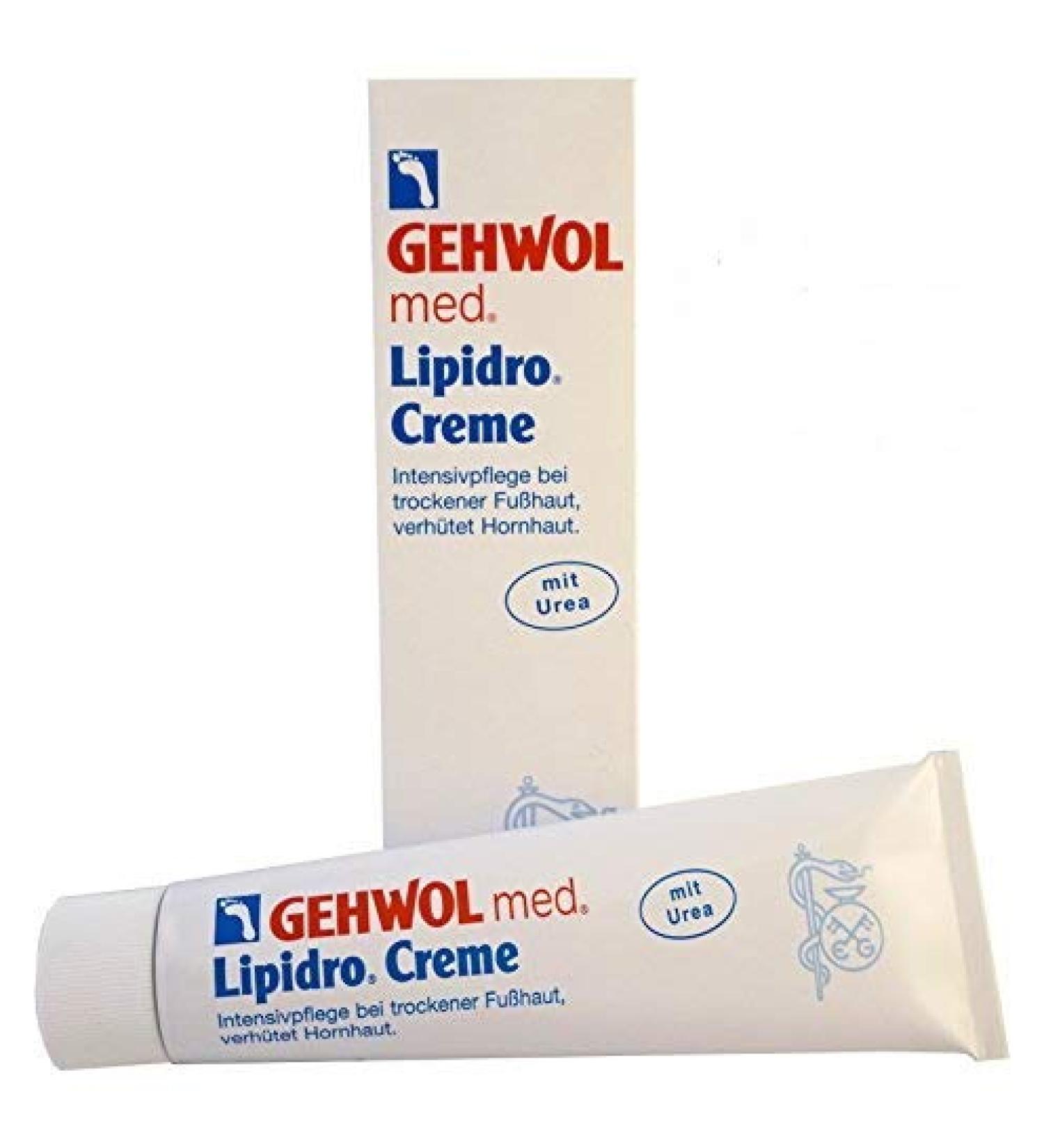 6x Gehwol med Lipidro Cream 6x 125ml foot care foot cream with urea