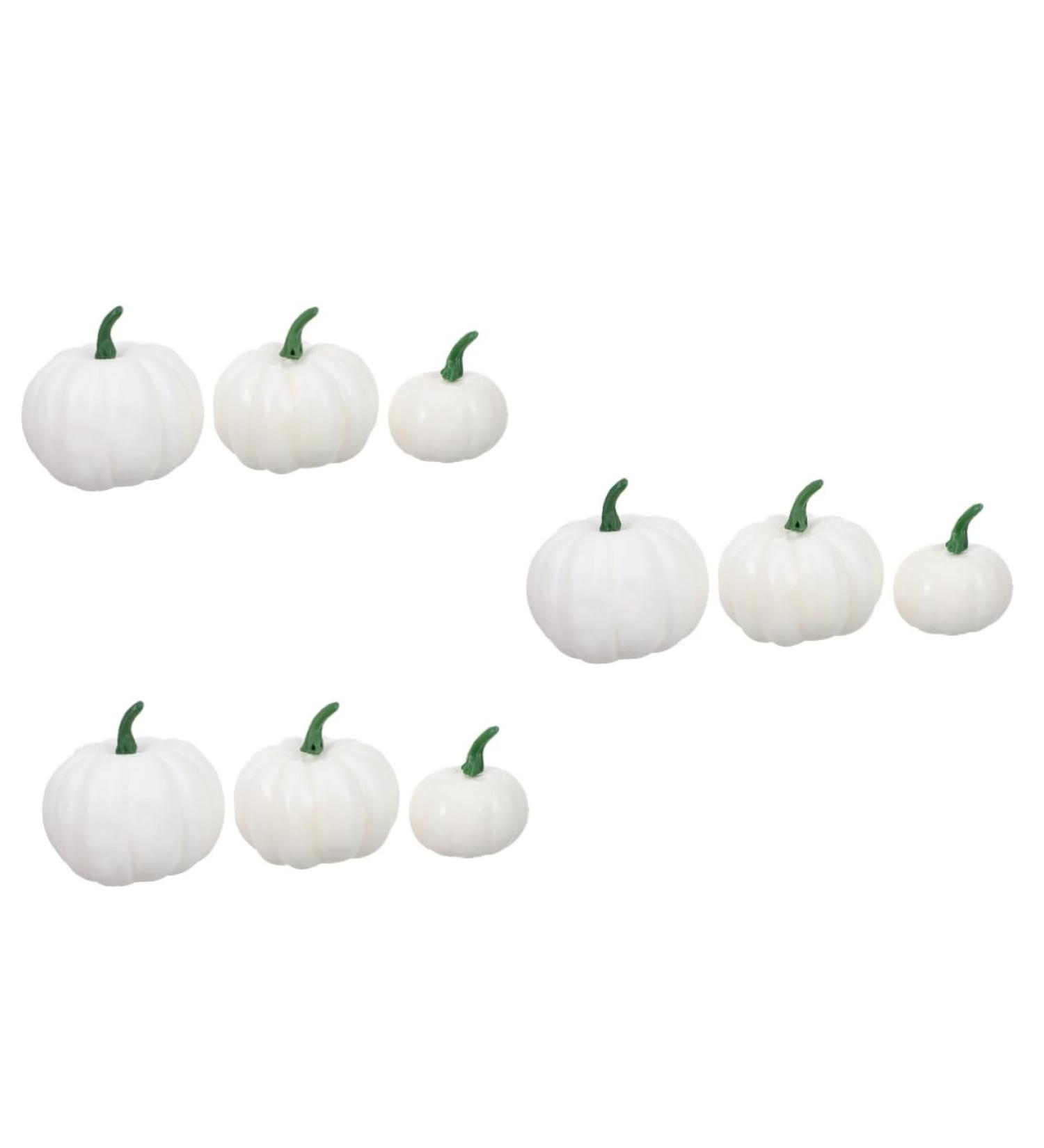 Artibetter 18 Pcs Foamy White Pumpkin Mini Decor Small Pumpkin Decorations Fake Vegetable Fruit White Ornaments Small Fake Pumpkins Halloween Prop Fake Mini Pumpkins Accessories Artificial Whitex3pcs 8.5x7.5cmx3pcs - Buy Online on GoSupps.com