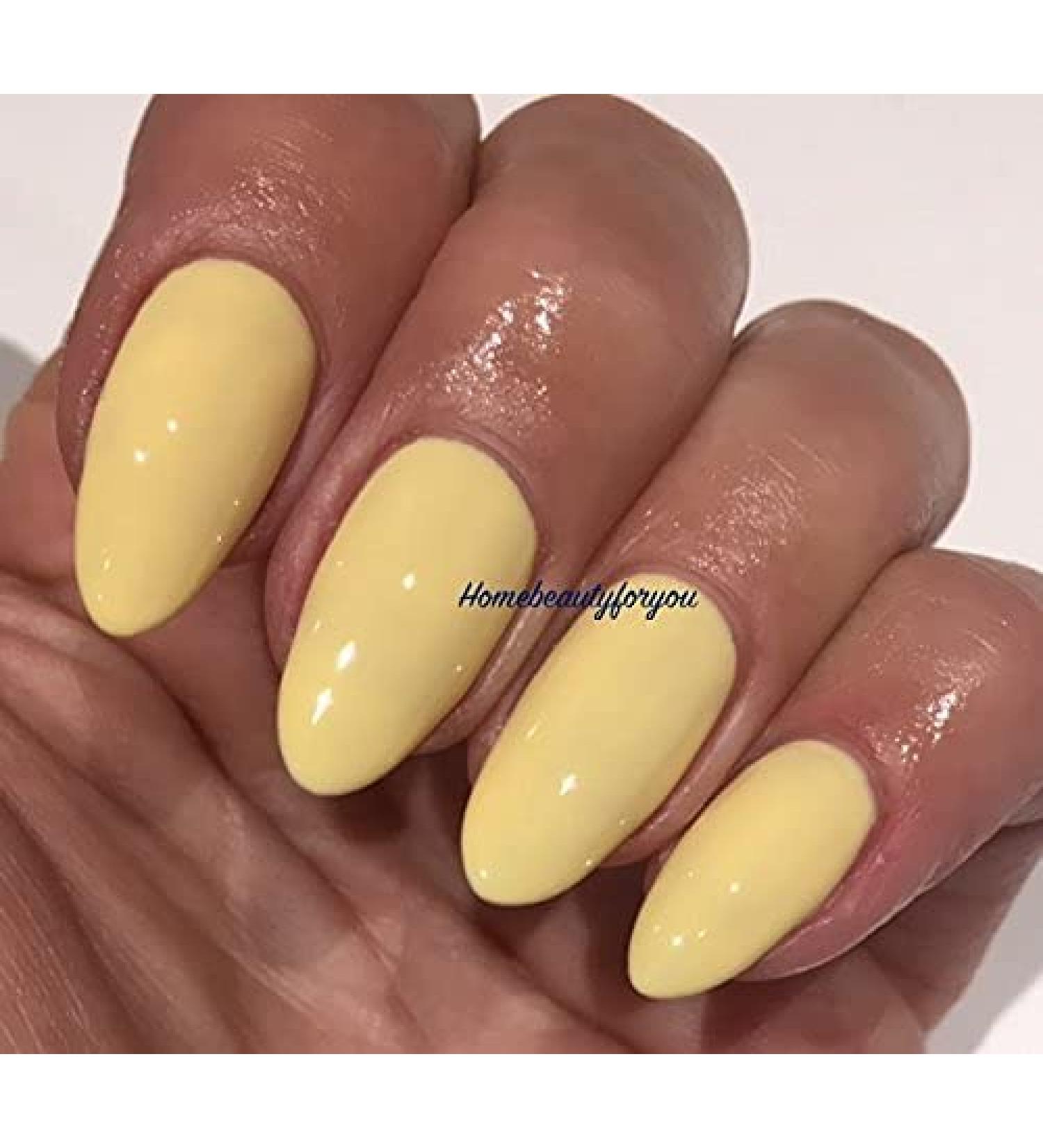 Bluesky Gel Nail Polish Primrose Yellow 80566 Pastel Yellow UV LED Soak Off Nail Polish 10ml with 2 Shine Wipes by LuvliNail