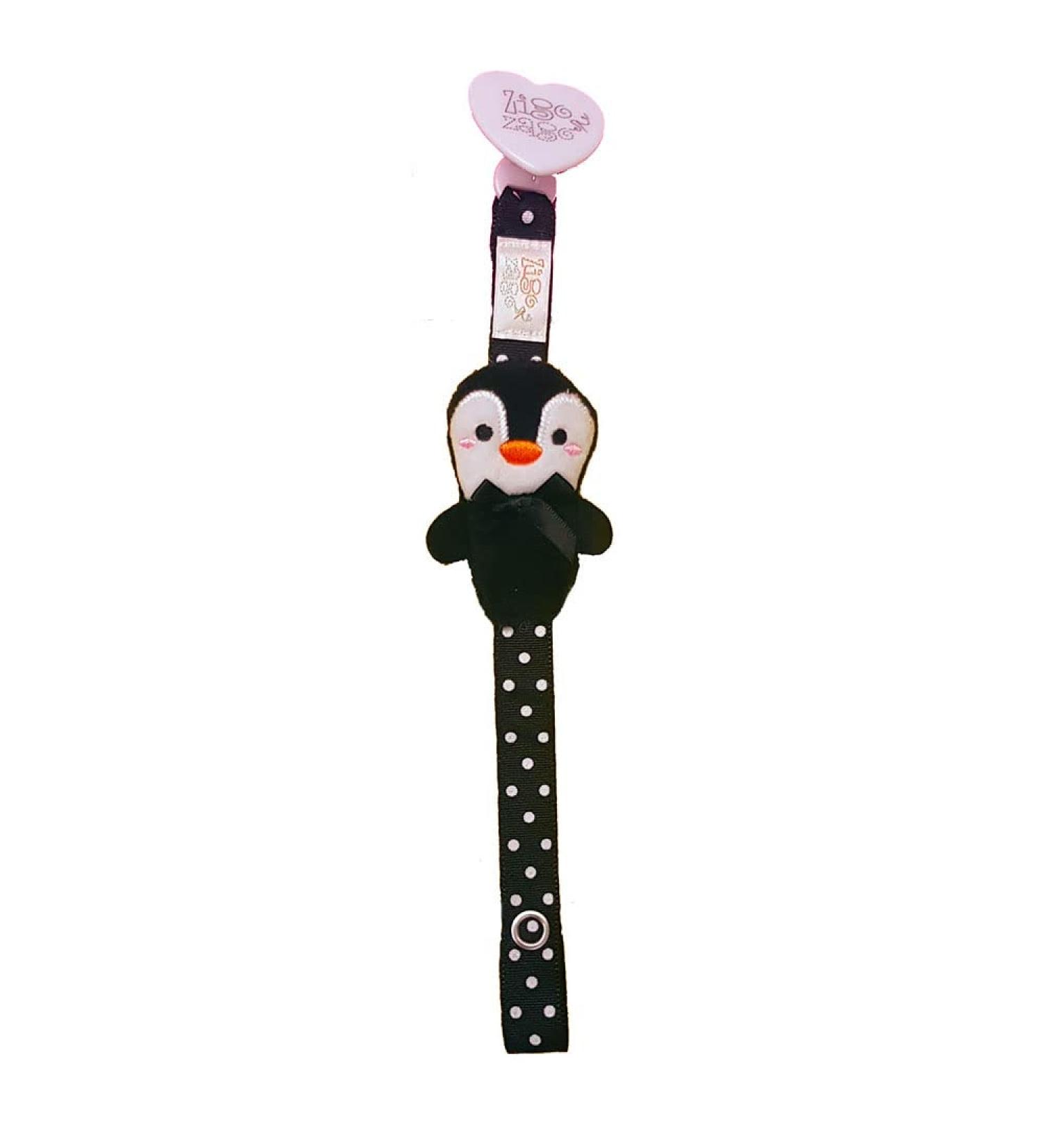 Zigozago Pacifier Chain with Plush Penguin Cute & Functional Baby Accessory for International Shipping - Buy Online on GoSupps.com