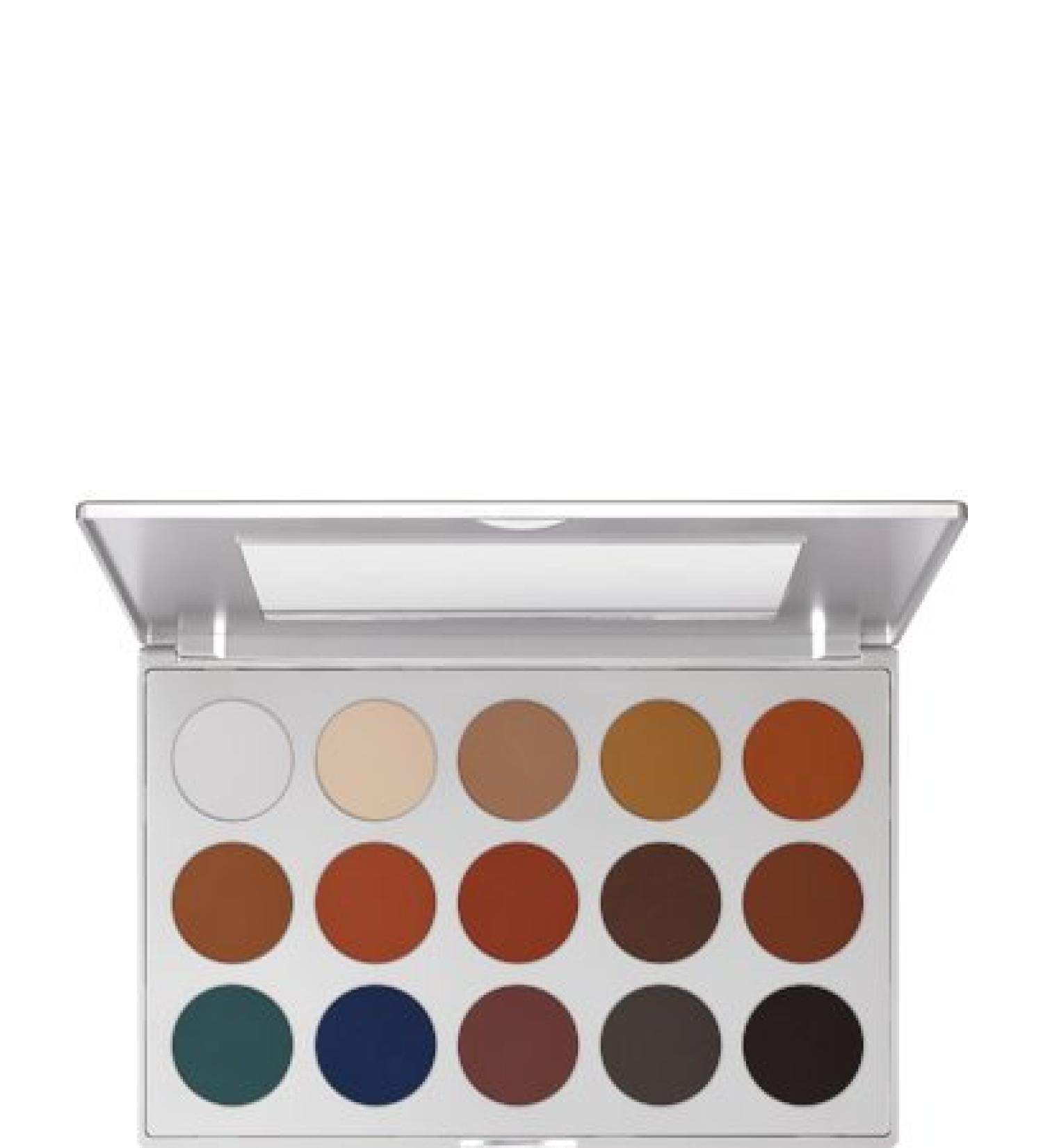 Kryolan Professional 15 Colors Eye Shadow Set 5315 - TN1 by Kryolan