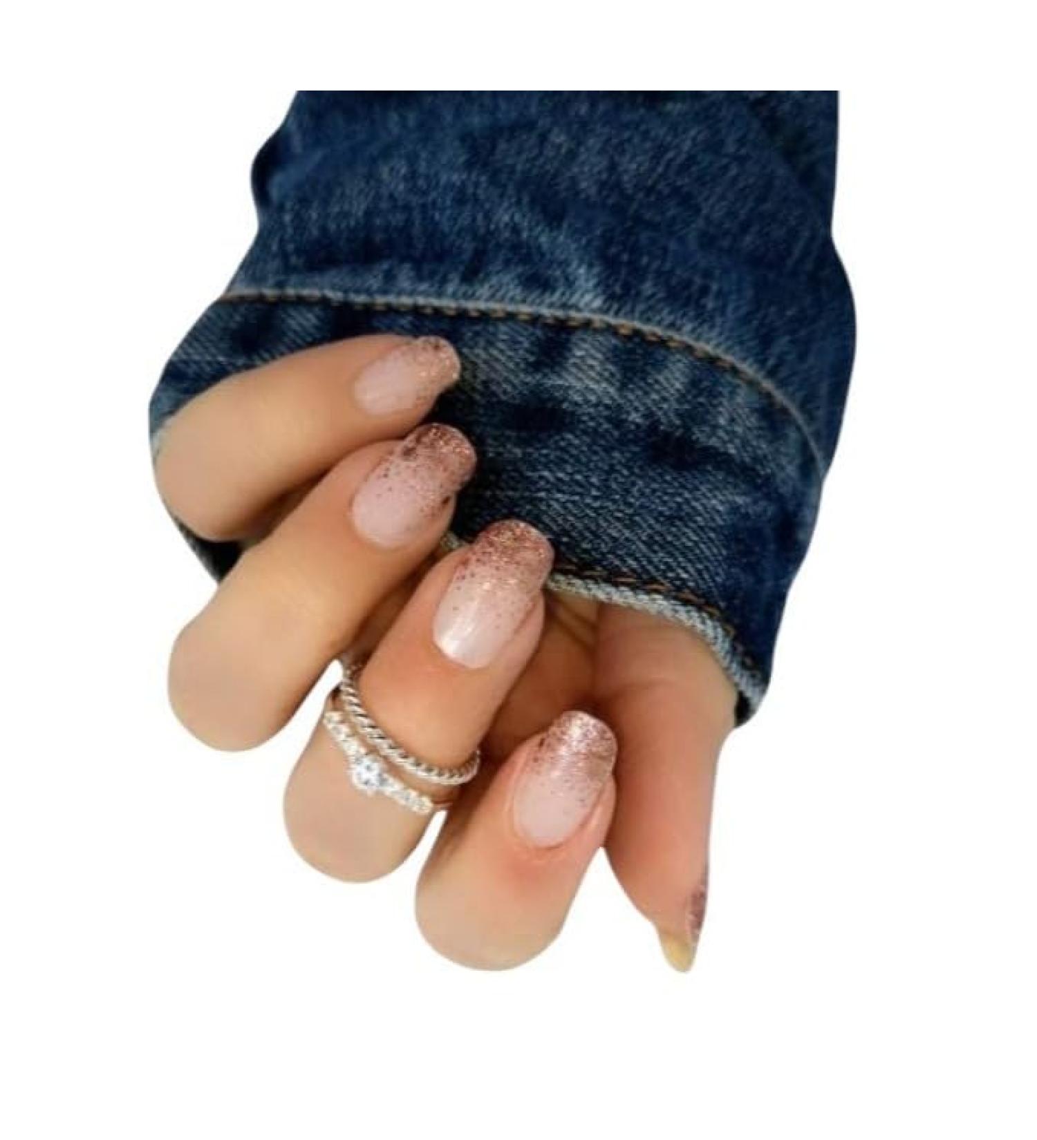 Zaubern gel4Home Nail Foils - 16 Princess Rose Gold Nail Wraps for Stunning Manicures - Buy Online on GoSupps.com