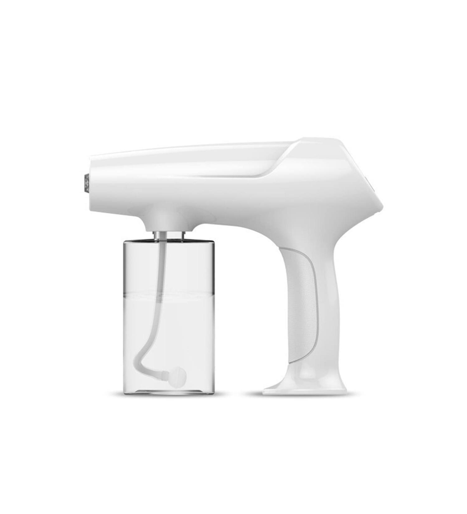 SUIYUAN Ozone Nano Spray Gun Air Purifier UV Blue Light Disinfecting Nano Shot Hair Treatment Home Appliance Accessories (Color : White 340ML No Ozone)