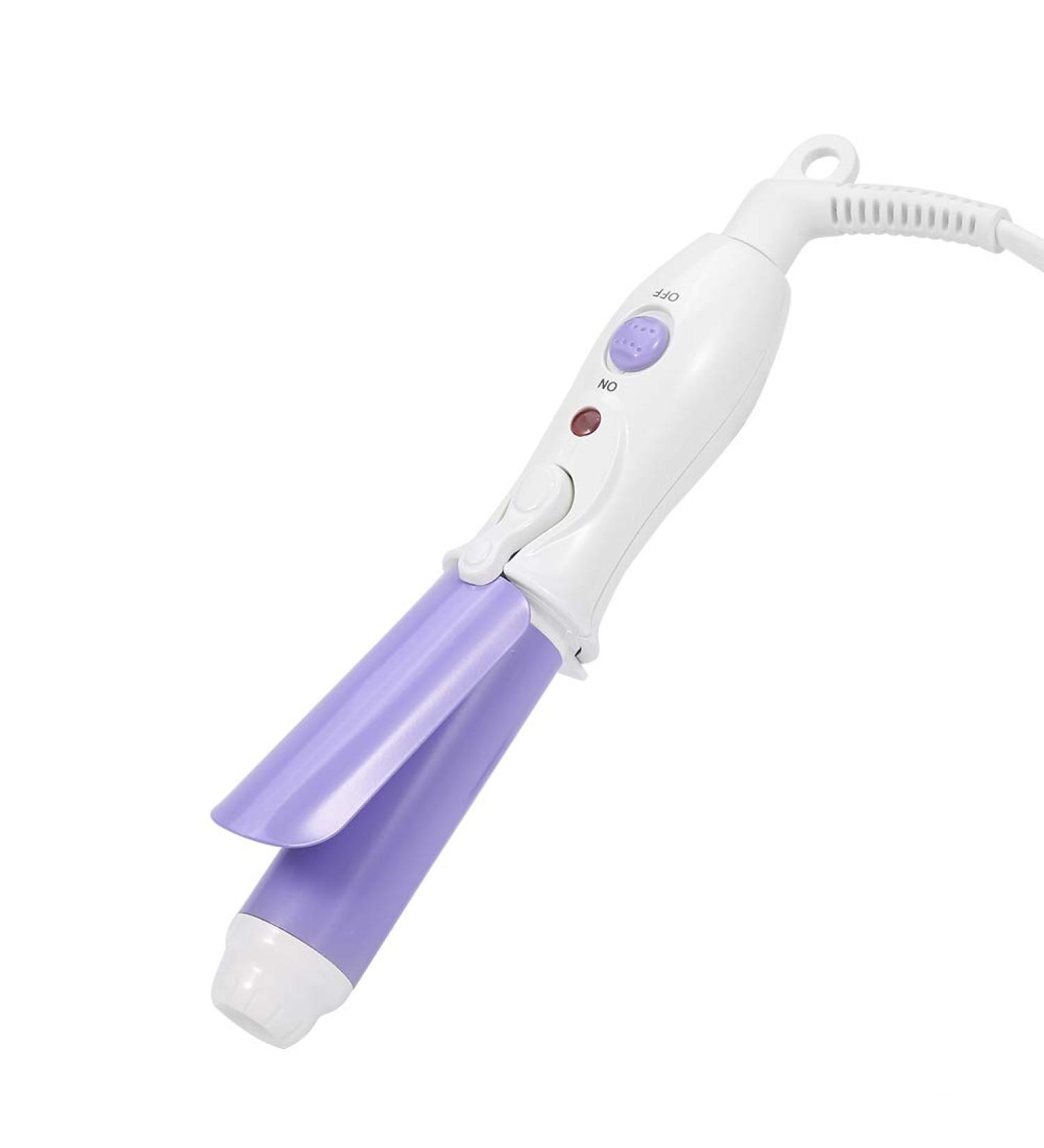 Mini Bang Curling Irons for Kids - Ceramic Tourmaline Curling Wand | EU Purple - Perfect Heat Hair Wave Curler - Buy Online on GoSupps.com