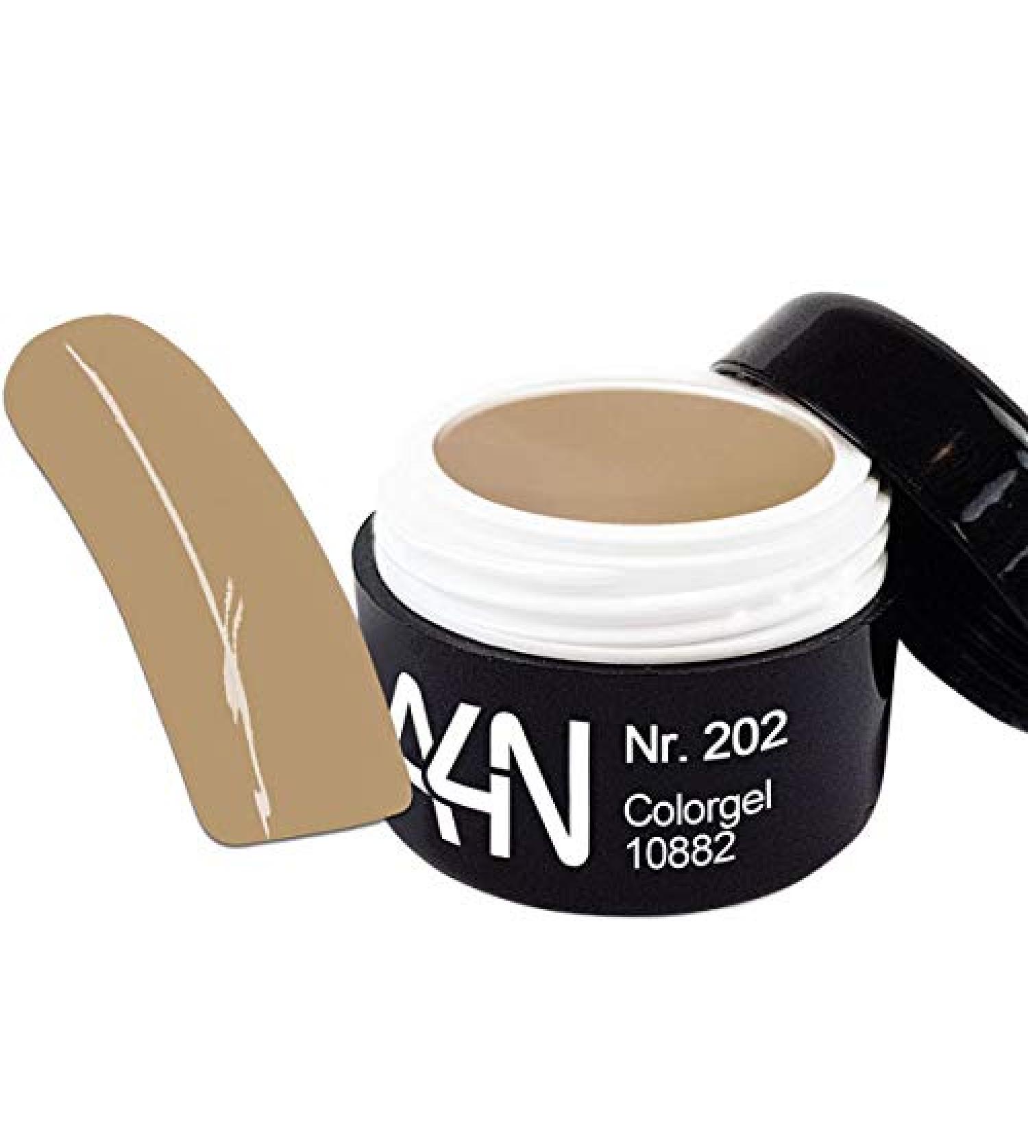 UV and LED Gel Tropic Color Coffee Dulce 5ml No. 202 light nude brown tone well covering color gel suitable for French and full cover