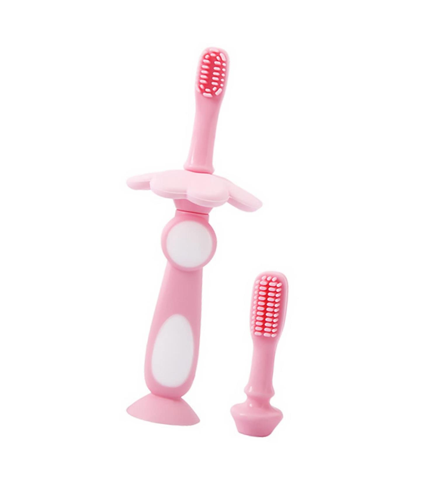 SECFOU 1 Set Baby Care Toothbrushes - Soft Silicone Brushes for infants and kids | Gentle Gum Massaging and Tongue Cleaning | Random Color - Newborn Oral Hygiene - Buy Online on GoSupps.com