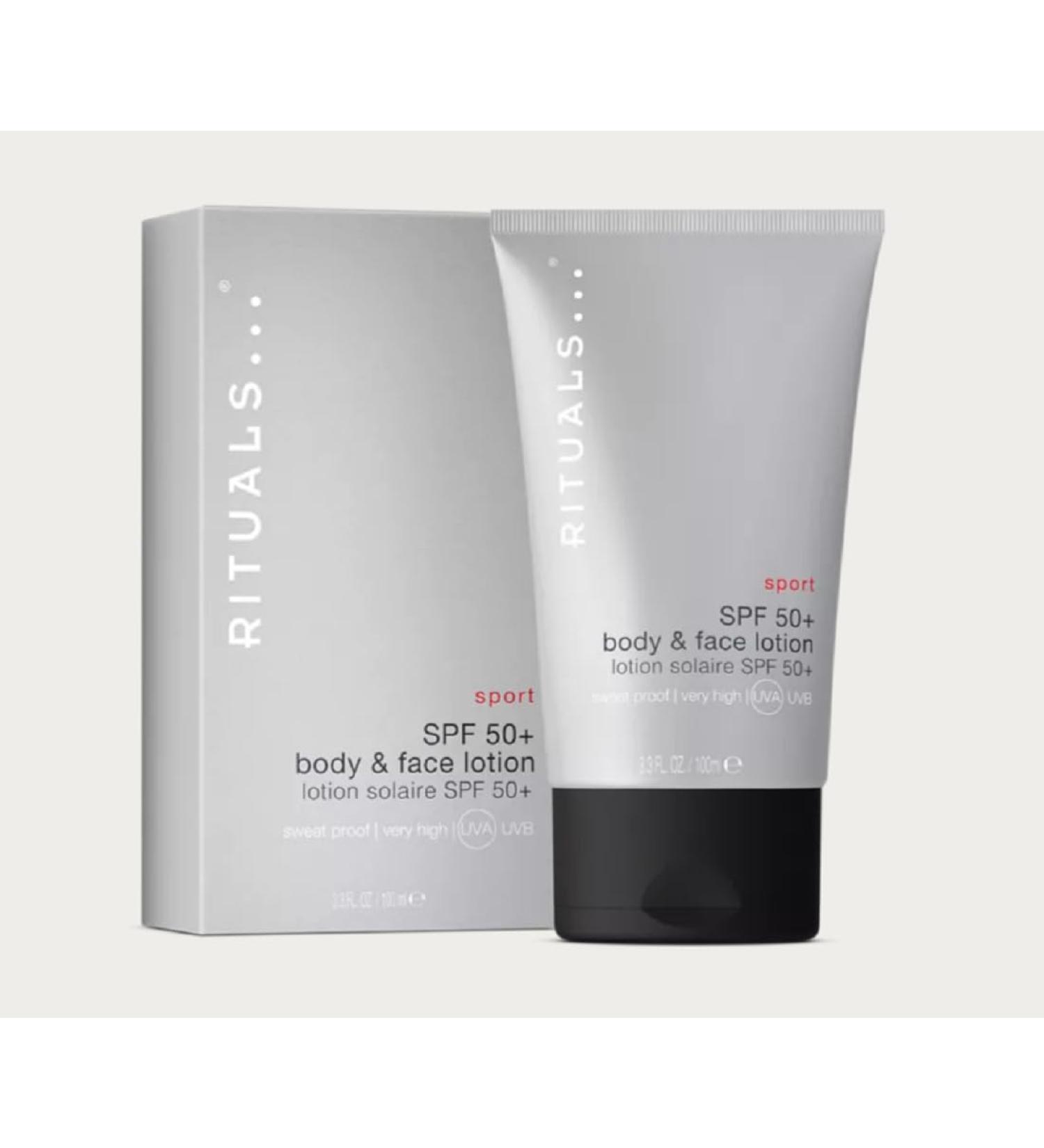 Rituals Sport face and body Sun Cream SPF 50+ 100 ml sweat proof high UVA