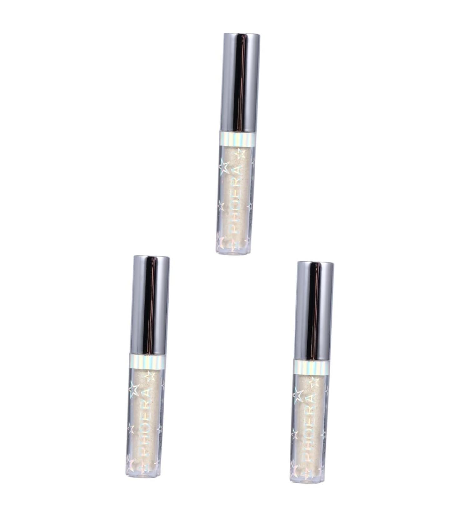 NOLITOY 3pcs Eyeshadow Glitter Eye Shadow Sparkling Eyeliner Glitter Liquid Eyeliners Women Makeup Diamond 1 count (Pack of 1) Goldenx3pcs - Buy Online on GoSupps.com