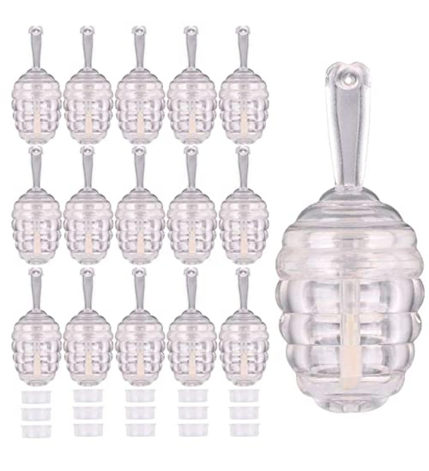 Buy Bodya 15-Piece Honeycomb Lip Glass Tubes - DIY Lip Balm & Cosmetic Sample Bottles Transparent Empty Dispensers - Buy Online on GoSupps.com