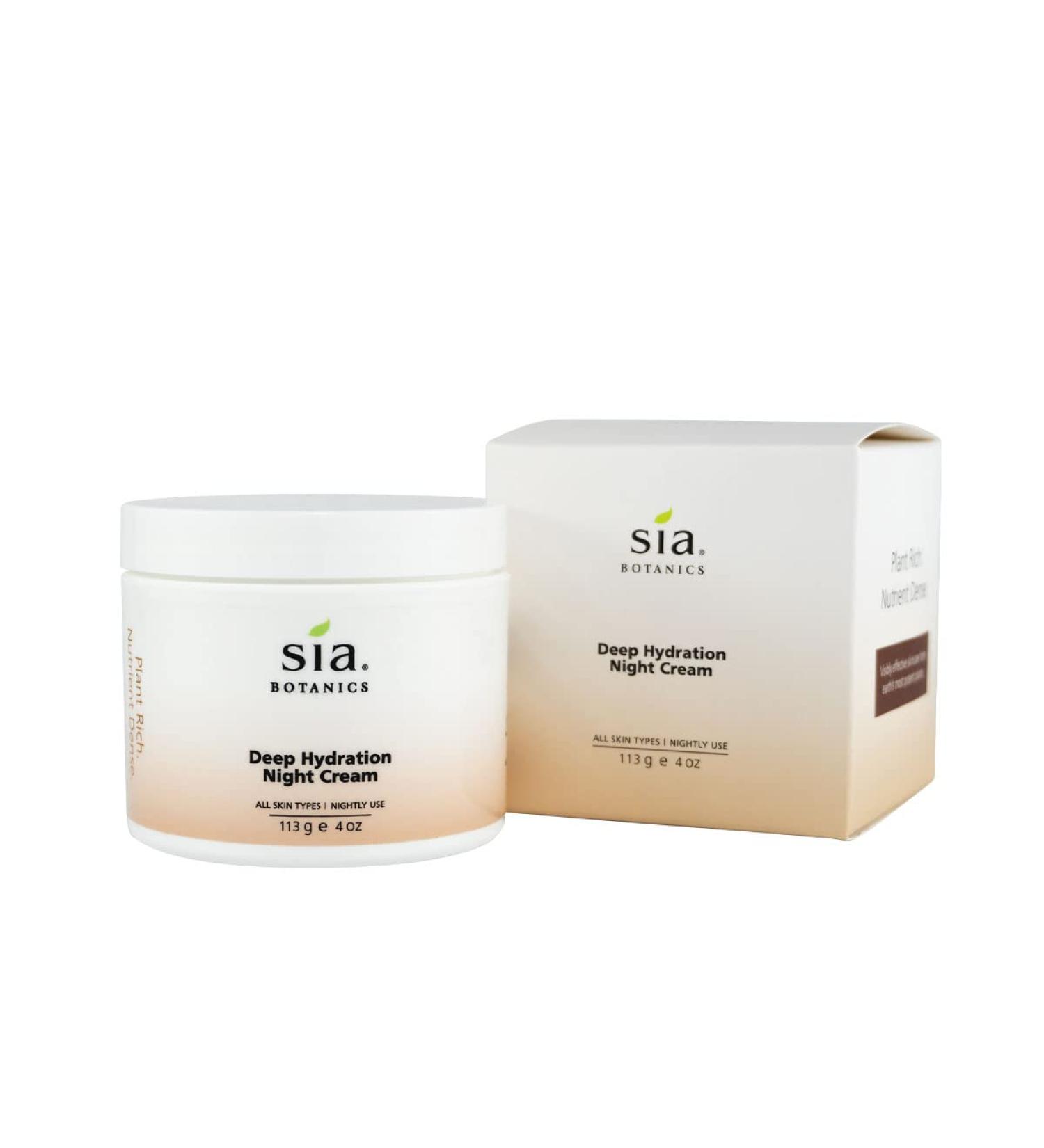 Deep Hydration Night Face Cream | 118ml Moisturizer with Jojoba & Vitamin E | Natural Botanical Skincare for Women - International Shipping Available - Buy Online on GoSupps.com