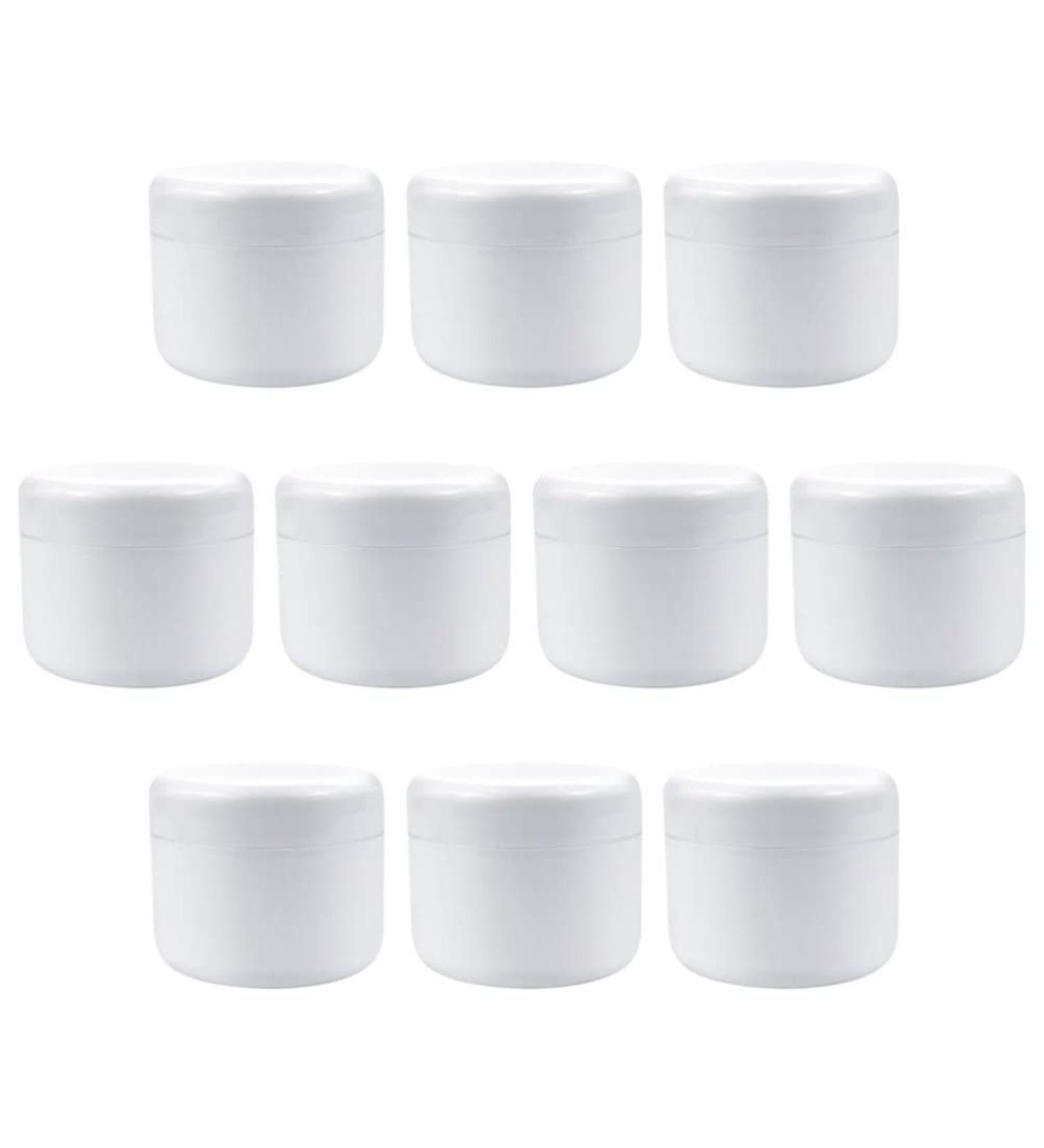 Beaupretty 10 Pieces Travel Containers Cream Jars Empty Cream Boxes Refillable Plastic Cosmetic Makeup Face Cream Jar Containers 5ml 5.5x5.5cm - Buy Online on GoSupps.com