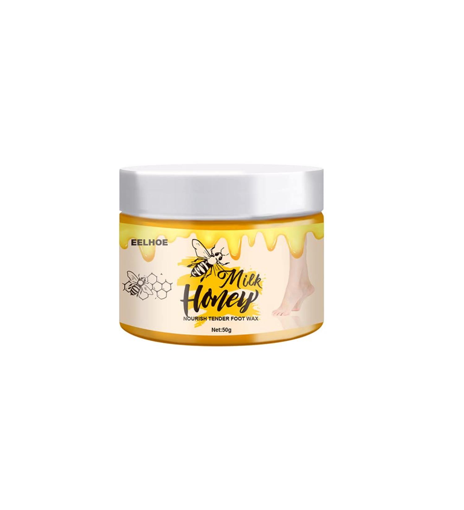Urfed Foot Care Cream & Intensive Foot Mask Set - Repair Dry Feet & Cracked Heels with Milk & Honey | 50g - Buy Online on GoSupps.com