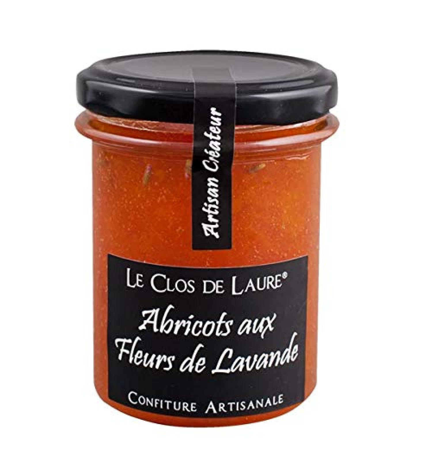 Le Clos de Laure apricot coating from Provence with lavender flowers from France 220g apricot of Provence and lavender flowers
