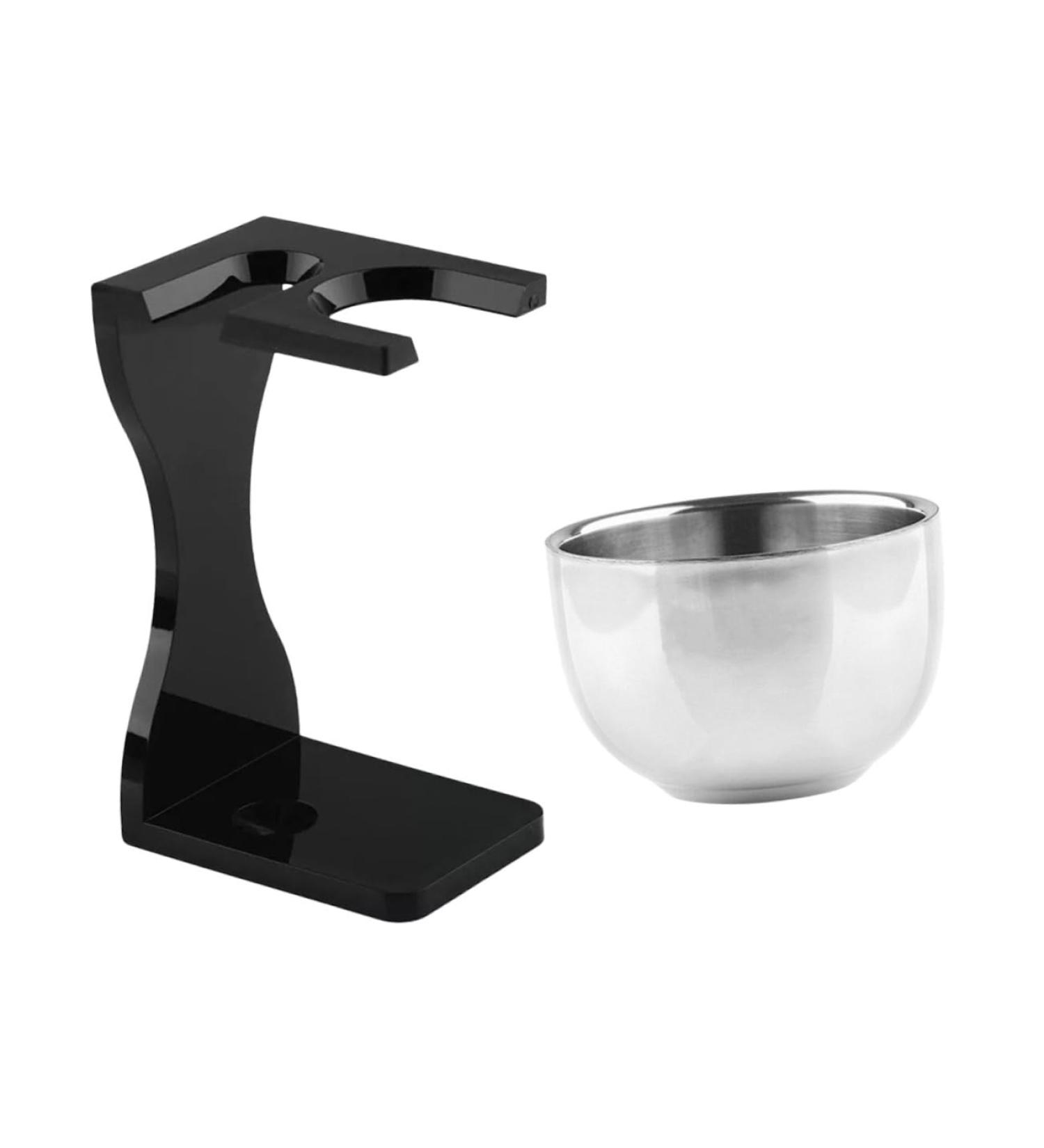 Dressoos Metal Razor Stand Set - Premium Men's Shaving Tools Holder with Brush & Oil Head - International Shipping Available - Buy Online on GoSupps.com