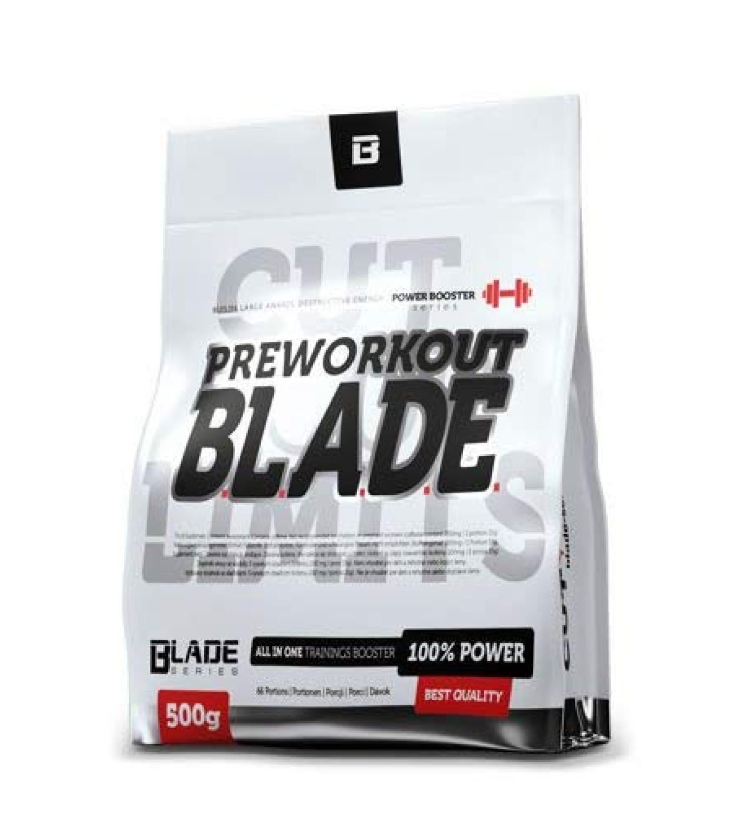 Blade Series PROWOUT Blade Booster - Pre-Workout Dietary Supplement for Strength & Endurance Athletes - Instant Orange Drink 500g - Boost Training Performance - Buy Online on GoSupps.com