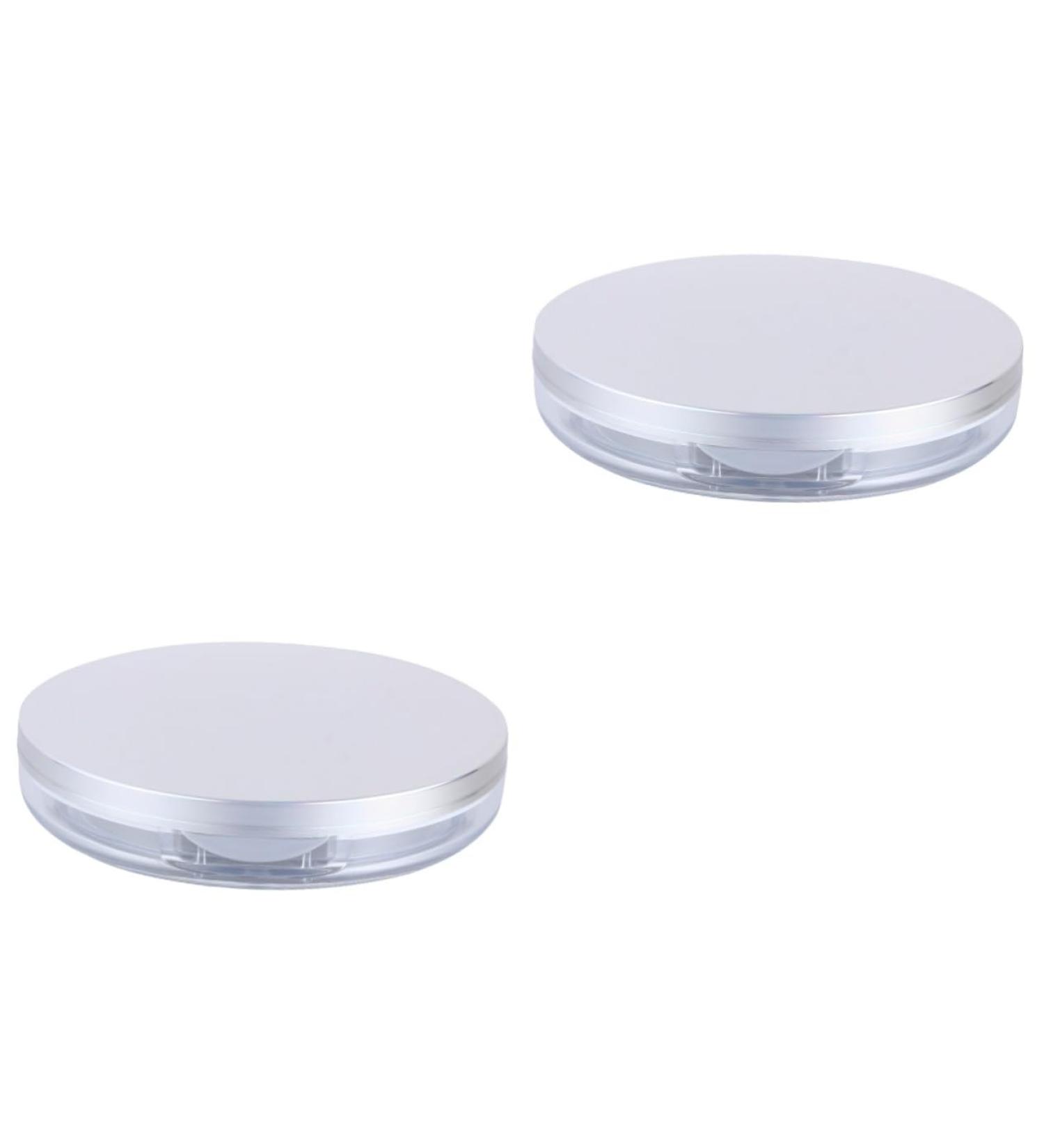 Mipcase 4 Pcs Loose Powder Box Cosmetic Travel Containers Makeup Foundation 5g Powder Case Make up Sample 7.5x7.5cmx2pcs Colorfulx2pcs - Buy Online on GoSupps.com