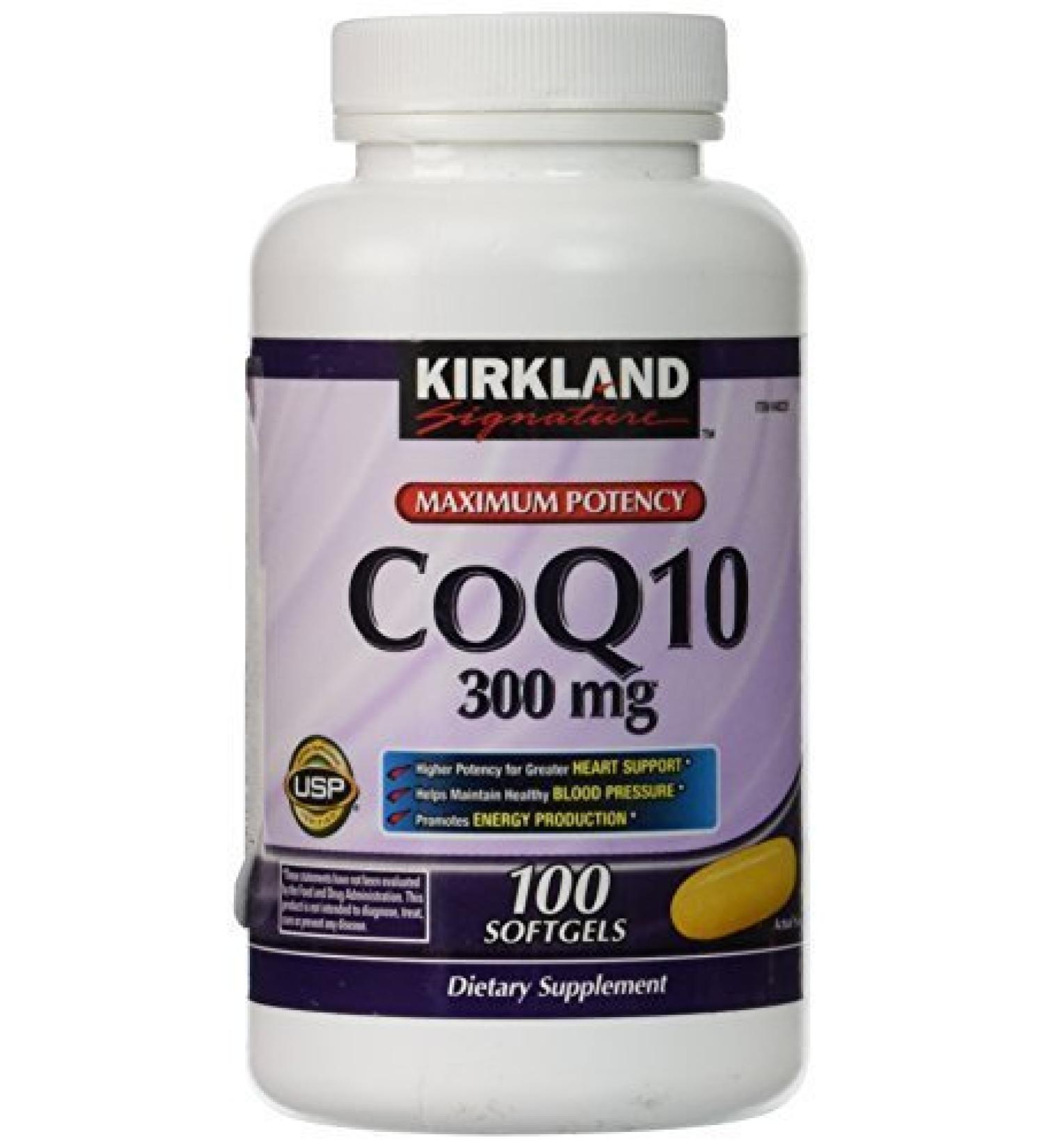 Kirkland CoQ-10 300mg - 100 softgels (2 doses)