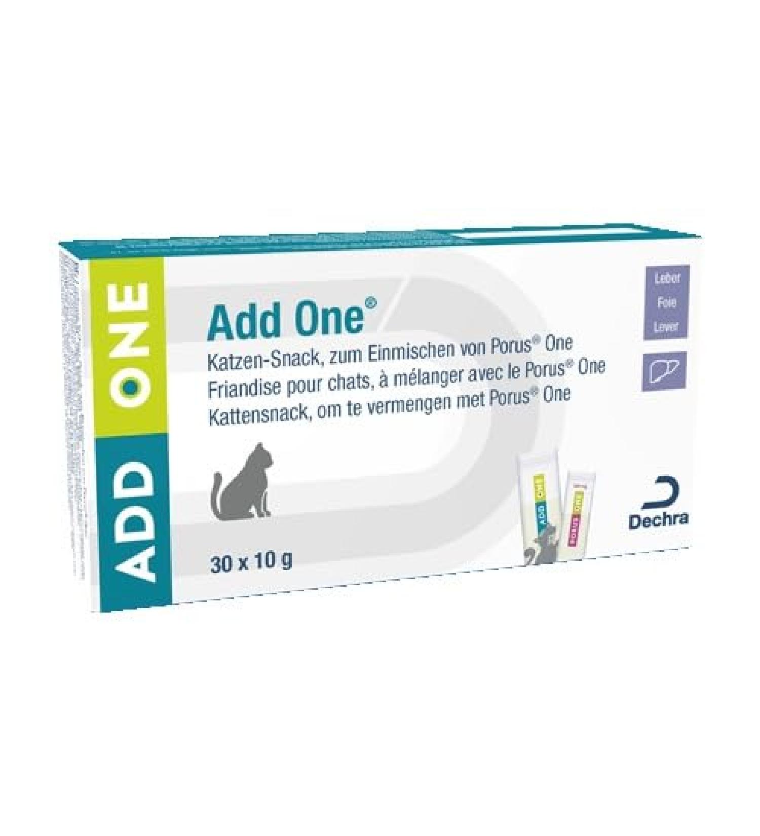 Porus Add One | Liver Pate Flavor | 30 x 10 g | Food Supplement for Cats | Delicious treat to mix with Porus One