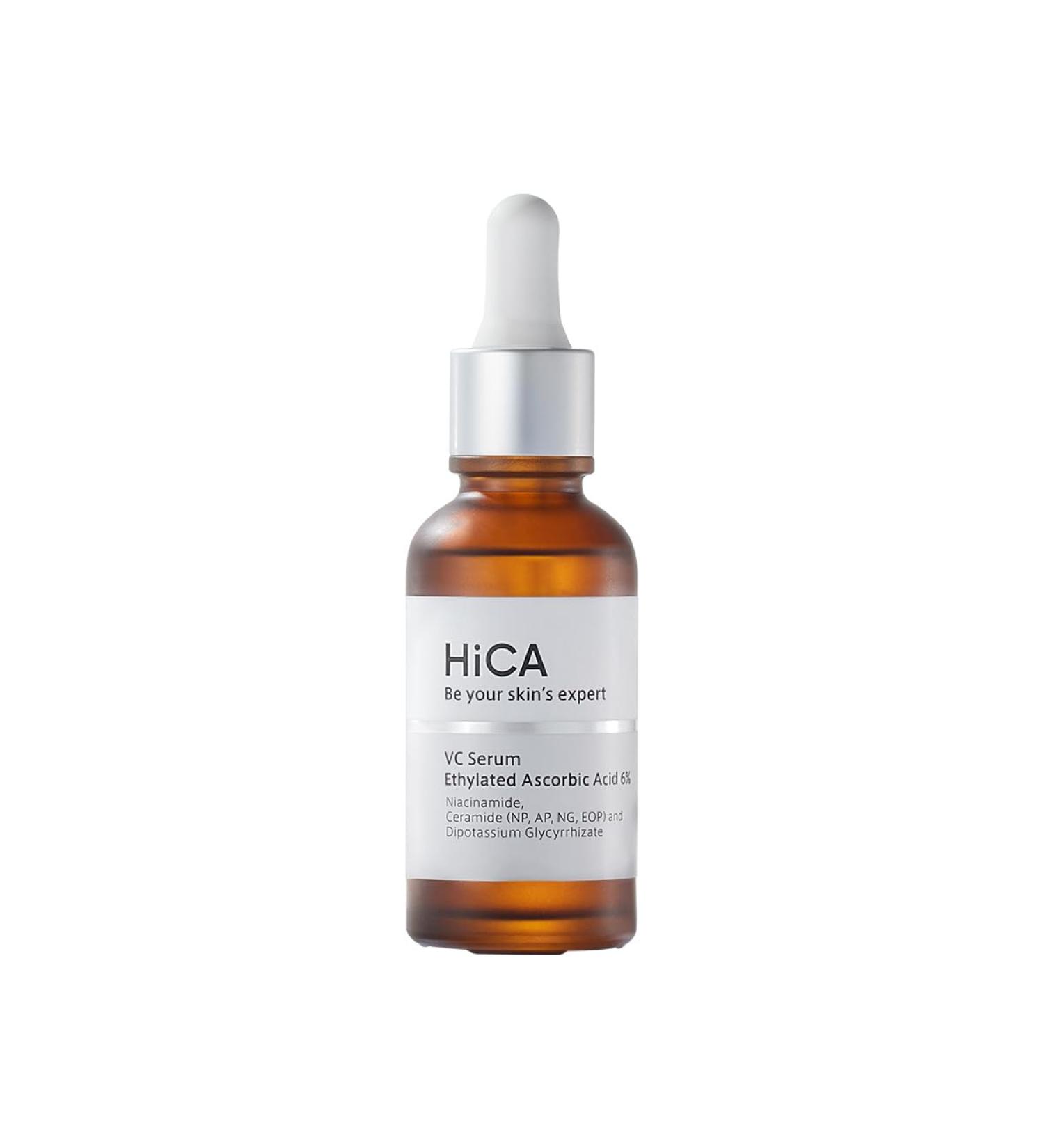 HiCA VC Serum - 6% Ethylated Ascorbic Acid Vitamin C with Niacinamide & Retinol | Skin Tightening & Revitalizing - 28ml - Buy Online on GoSupps.com