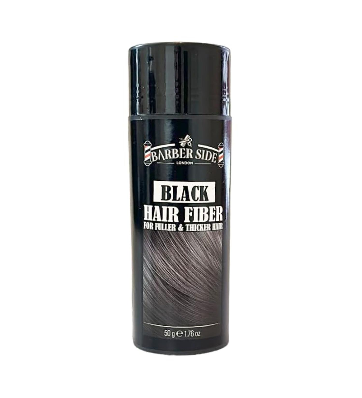 ican Barber Side London Hair Fiber For Fuller & Thicker Hair Hair Loss Concealer for Men and Women Black 50g