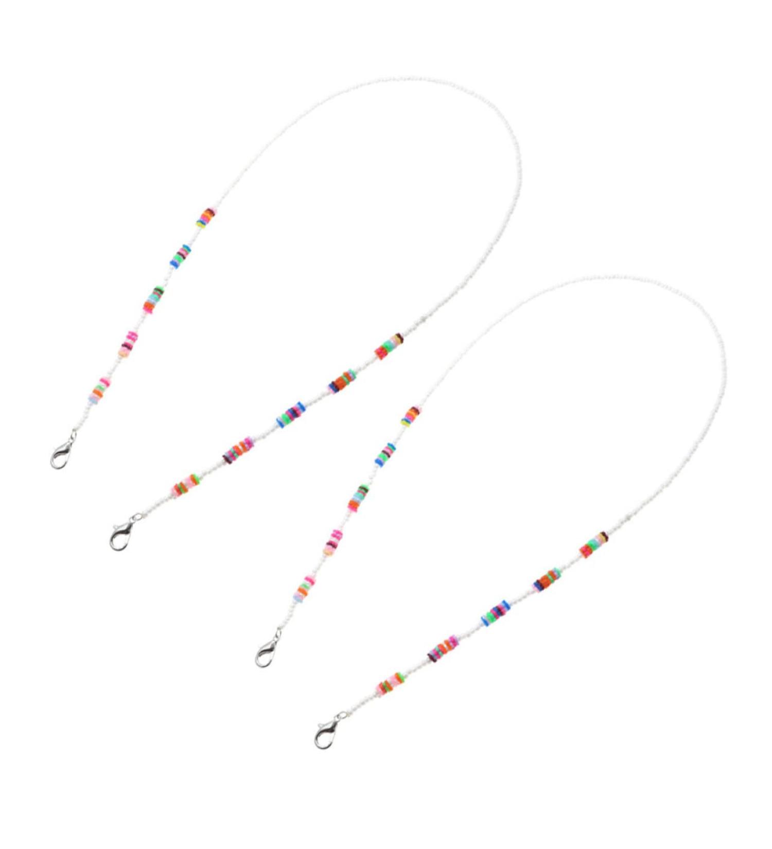 JECOMPRIS 2pcs Anti-Drop Chain Shot Glasses Chin Strap - Durable Acrylic Child Safety Glasses - Buy Online on GoSupps.com