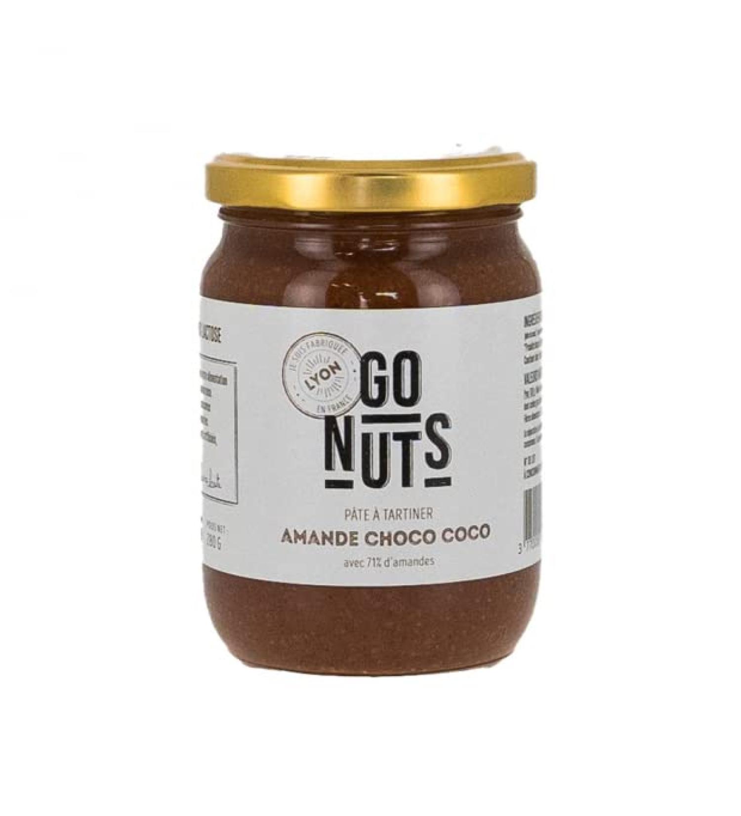 GO NUTS - PATE A TARTINER AMANDE CHOCOLAT COCO 280G