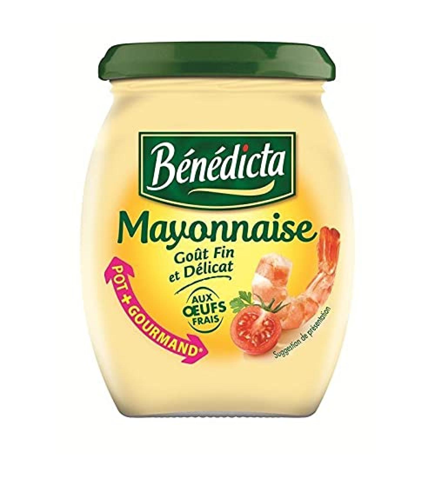 Bénédicta Mayonnaise Fine and Delicate Fresh Egg Flavour 255g (Pack of 6)