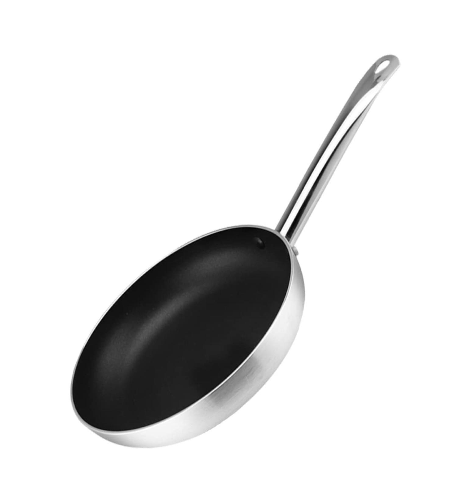 Zerodeko Flat Skillet Cooking Tool 1 PC Aluminum Steak Skillet Tool Universal Flat Bottom Wok Frying Pot Silver 39.5X20CM - Buy Online on GoSupps.com