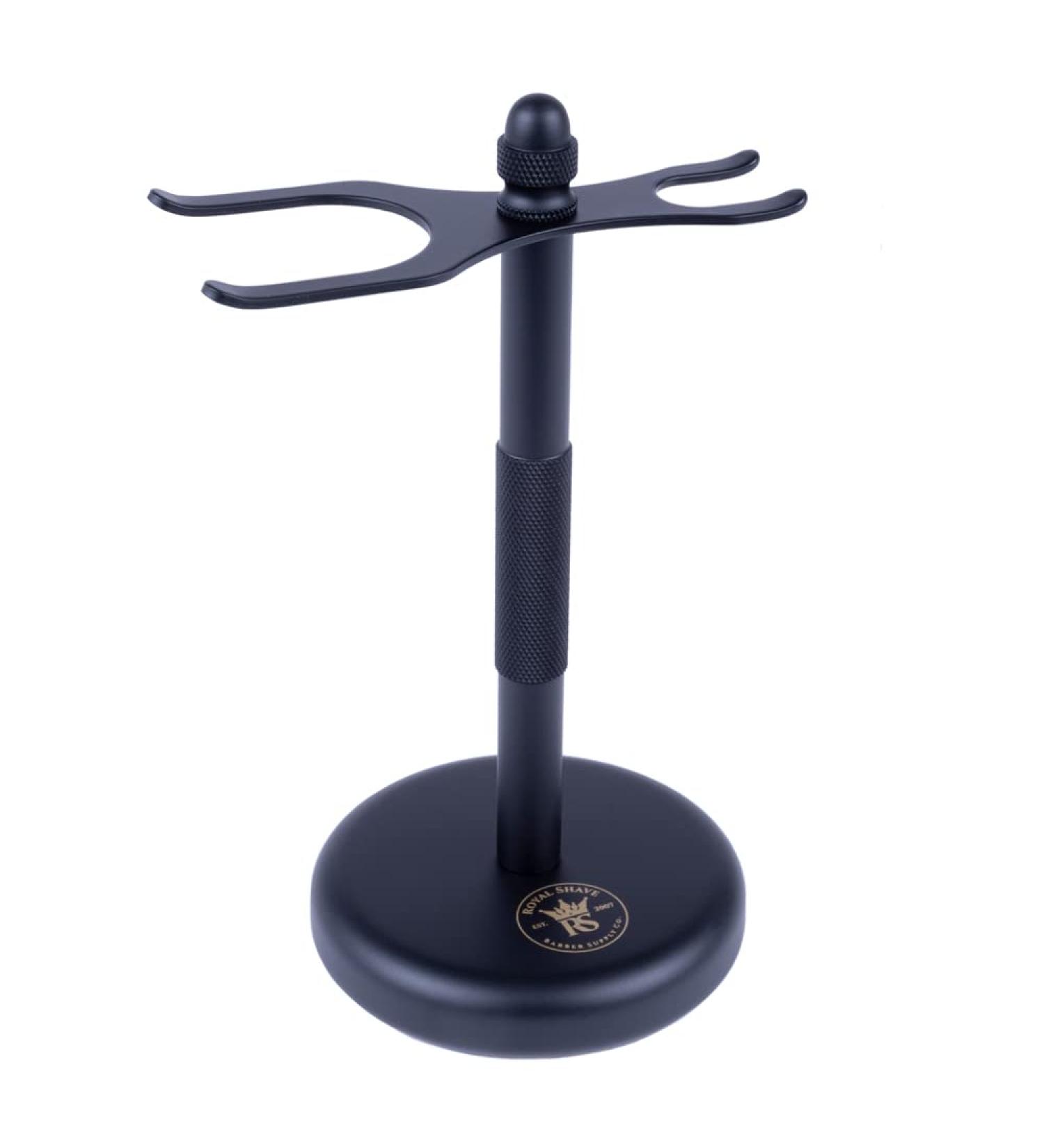 RoyalShave Safety Razor & Brush Stand - Powder Coated Black | Premium Shaving Accessories for International Shipping - Buy Online on GoSupps.com