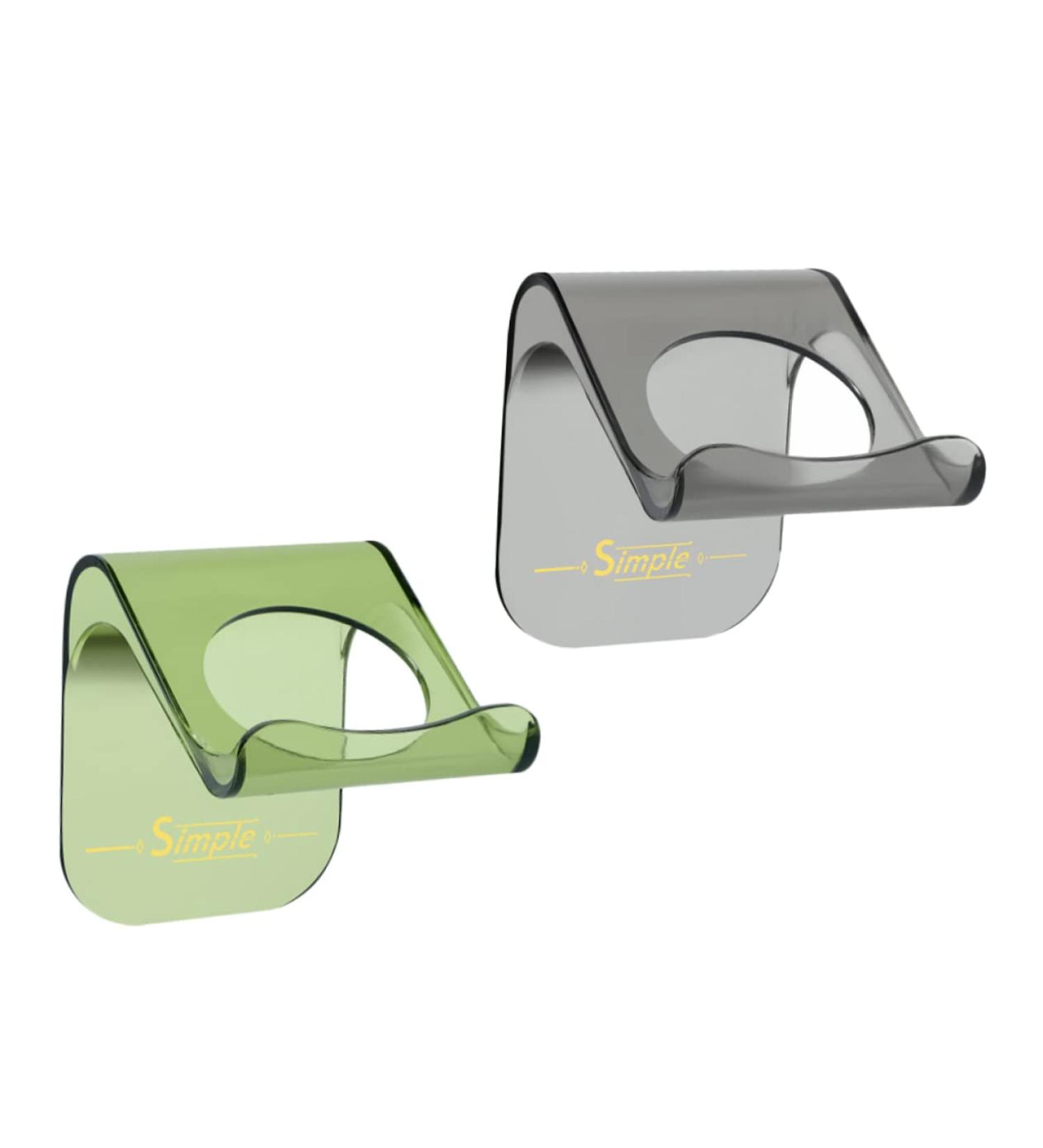 Minkissy 2-Piece Wall-Mounted Electric Shaver Holder Self-Adhesive Razor Organizer for Shower & Bathroom - Buy Online on GoSupps.com