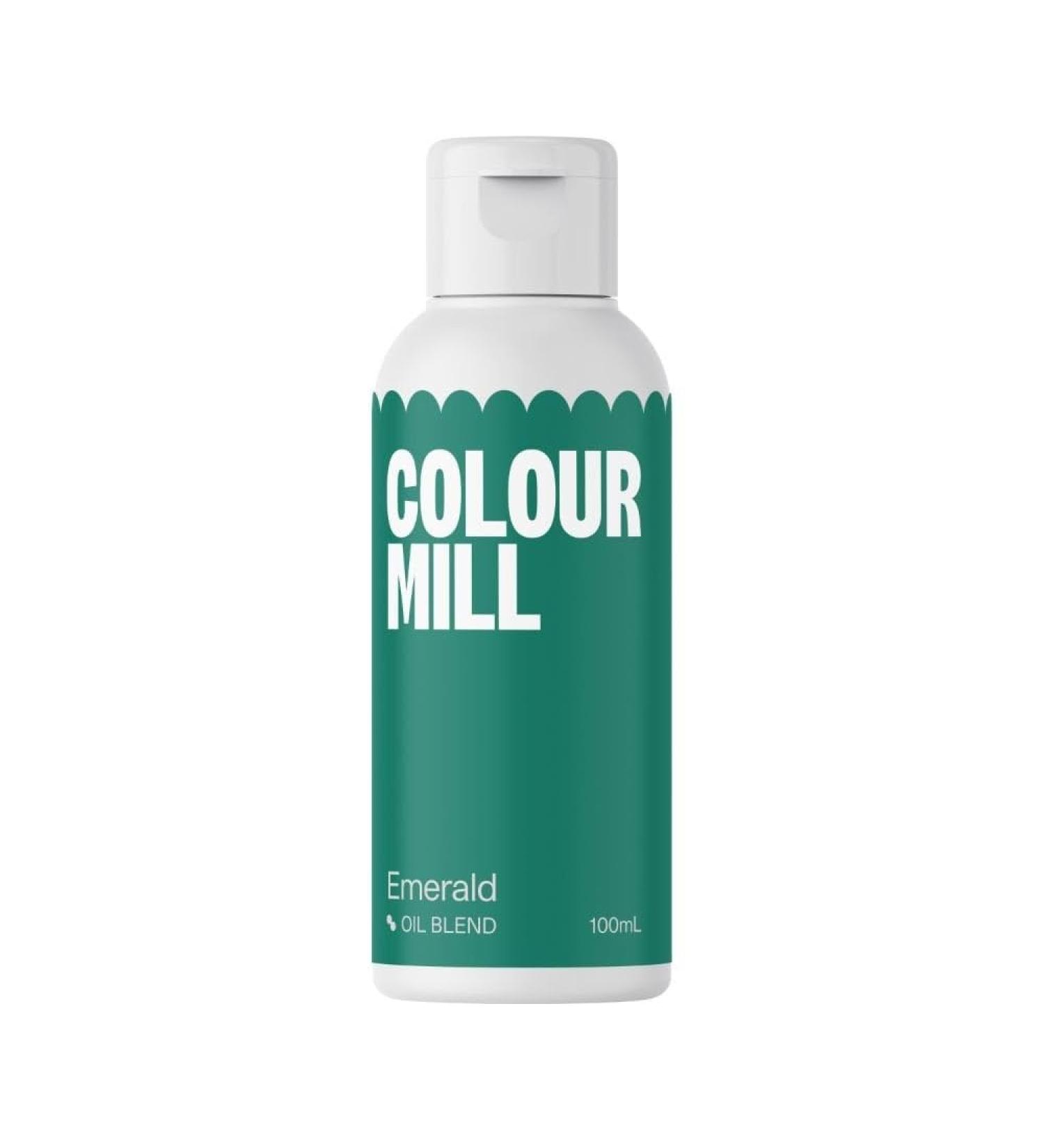 Colour Mill *Bulk Large 100ML* Next Generation Oil Based Food Colouring for Baking Decorating Icing and Cooking Food Dye DIY Slime and Crafts Making 100ml Emerald