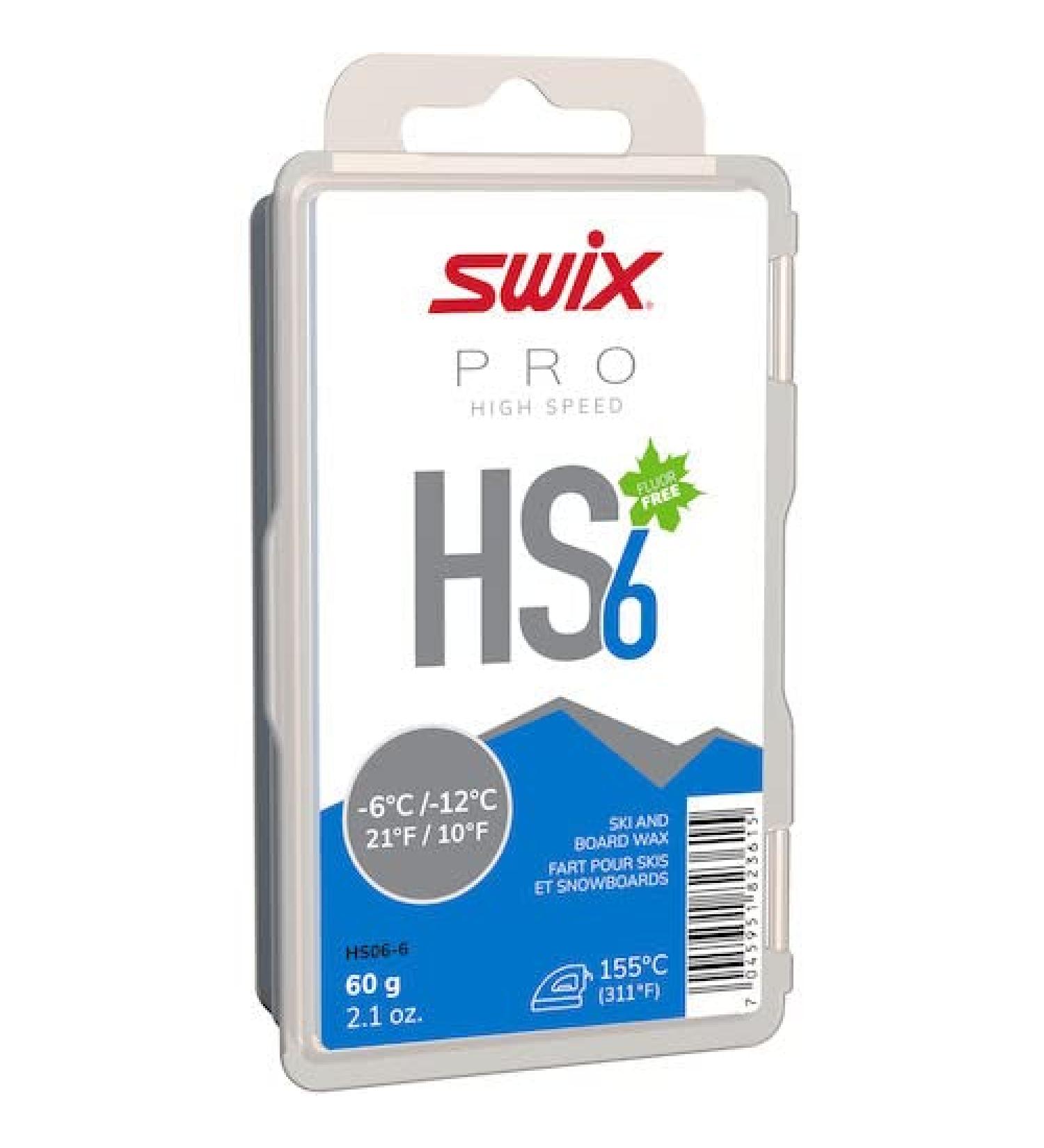 Swix Ski Snowboard Glide Wax HS Series 60g