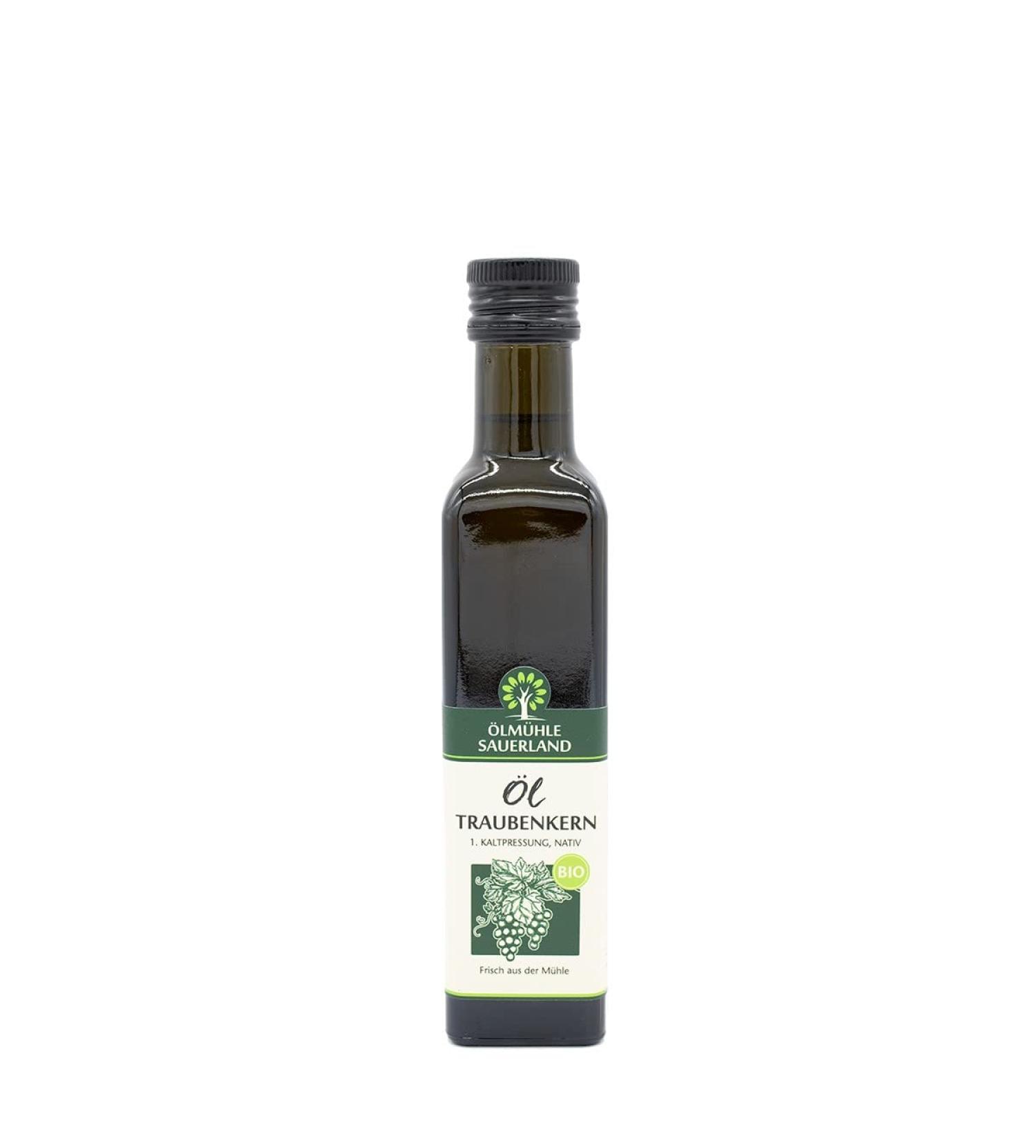 Organic Cold Pressed Virgin Grape Seed Oil 250ml - LM HLE SAUERLAND | International Shipping Available - Buy Online on GoSupps.com