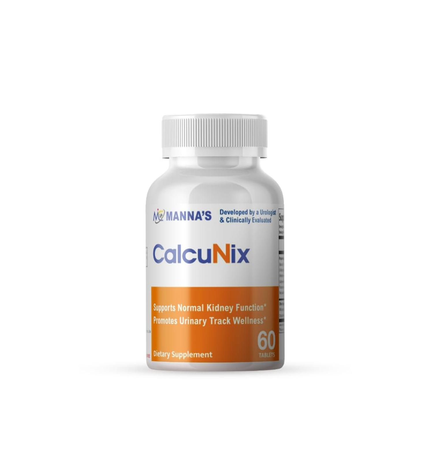 MANNA CalcuNix Kidney Support Supplement - Promotes Urinary Tract Health - 60 Tablets - International Shipping Available - Buy Online on GoSupps.com