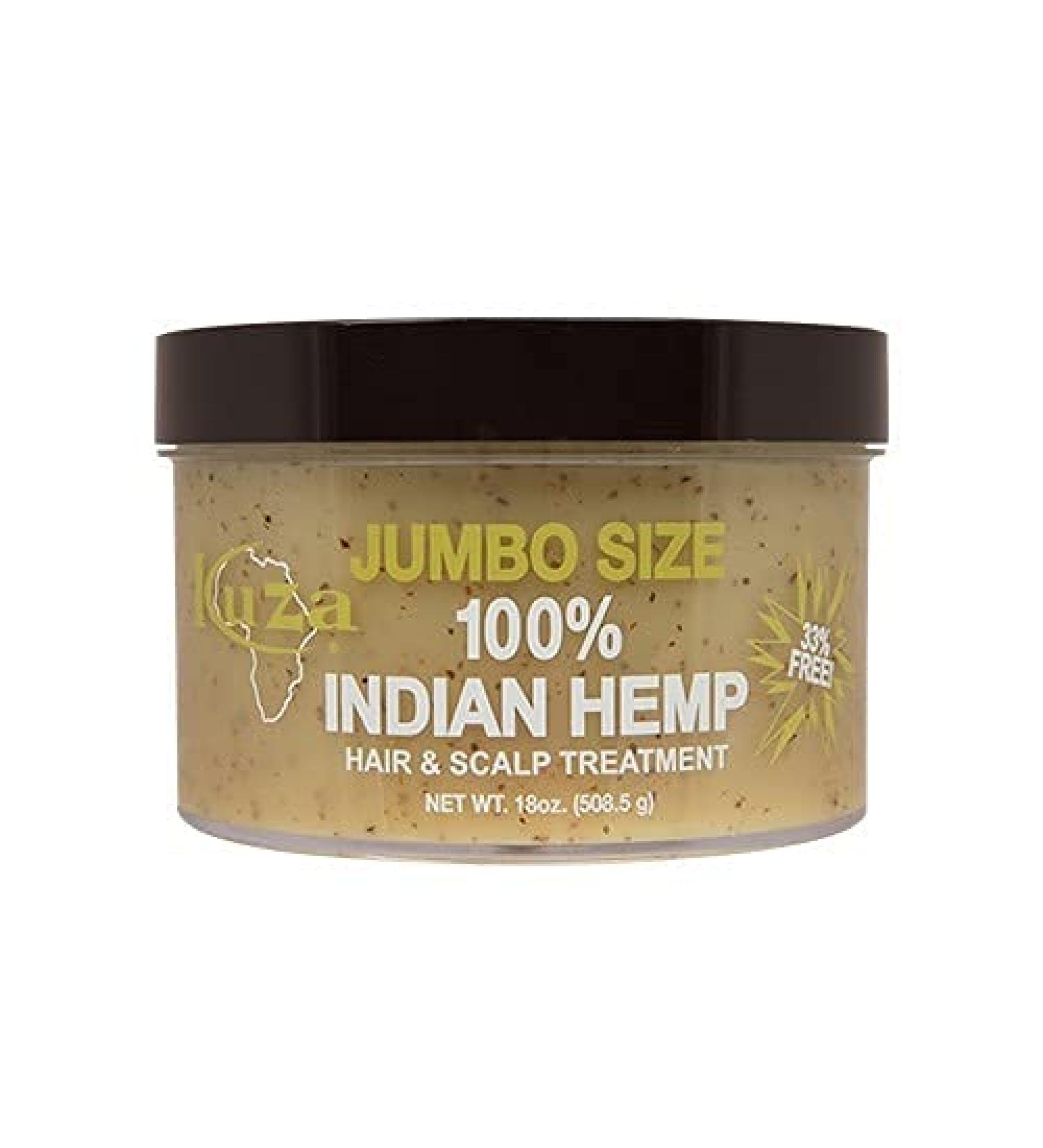 Kuza Indian Hemp Jumbo Hair & Scalp Treatment 18 oz. - Moisturizing Hair & Scalp Treatment - 18 Ounce - Buy Online on GoSupps.com