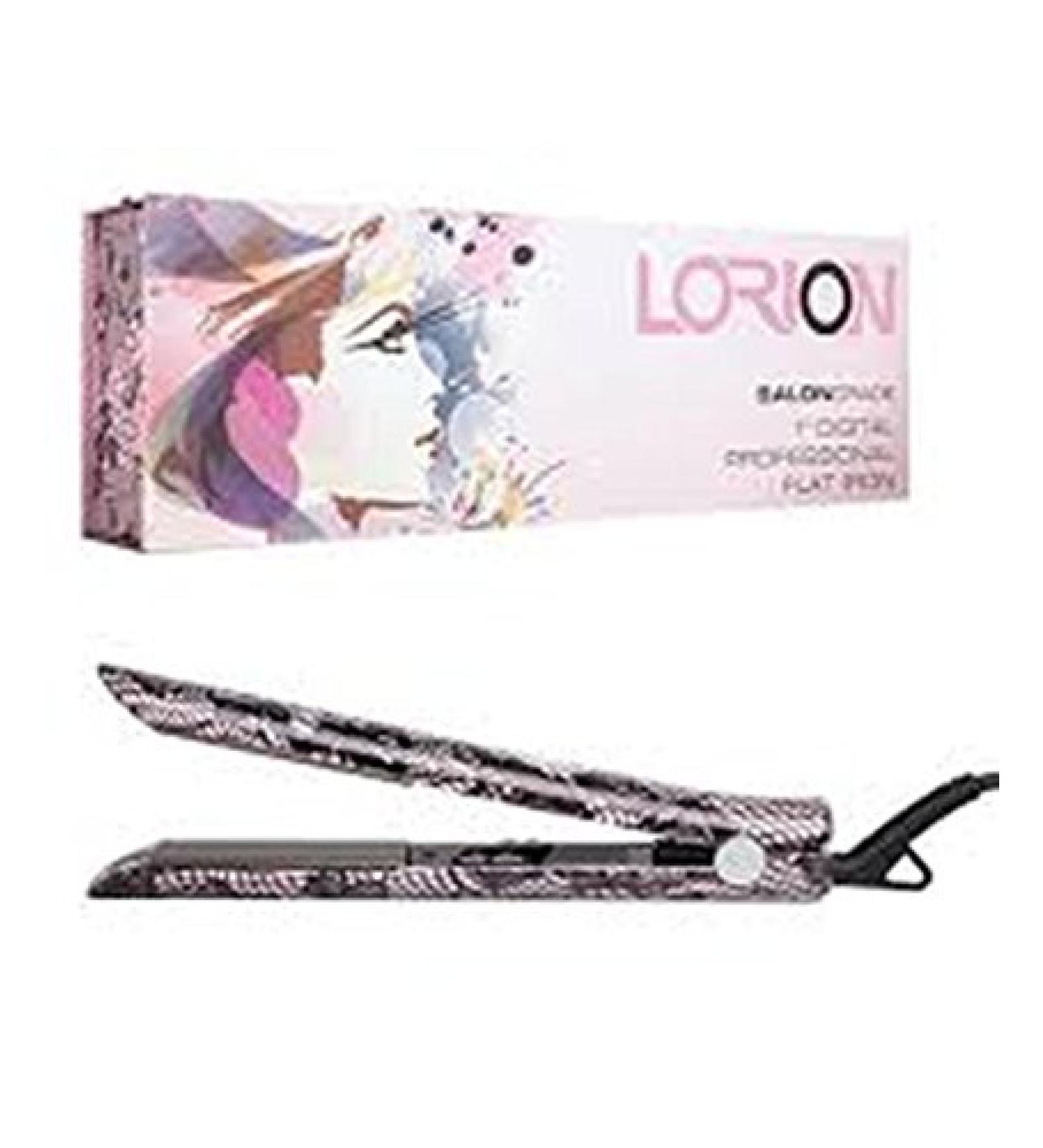 Professional Grade Digital 1" Titanium 7 Diamond Infused Flat Iron Pink Lace - For Precision Styling