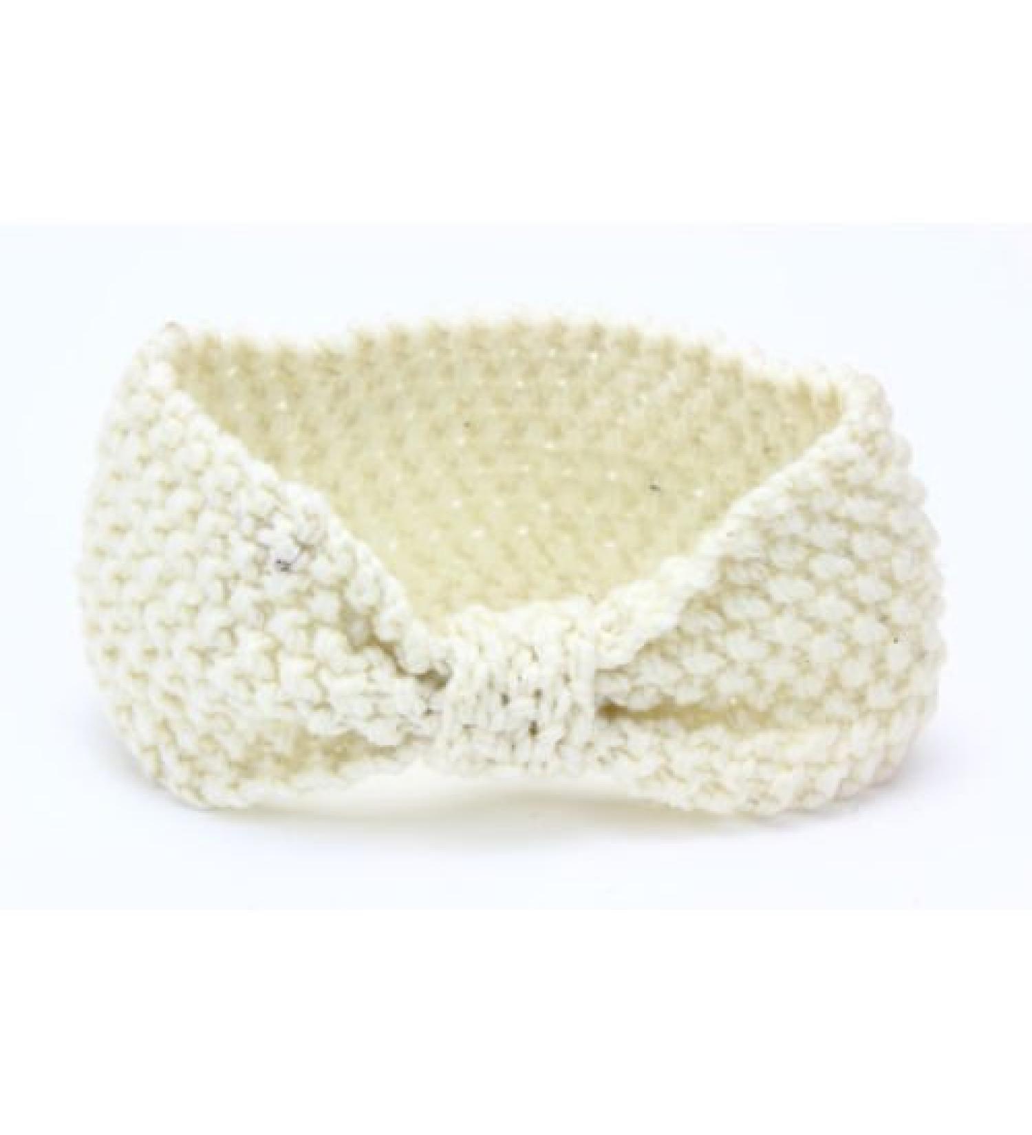 Innova Women Baby Newborn Kids Girls Crochet Knitted Crochet Headband Warm Ear Warmer Headwrap Winter (Beige) - Buy Online on GoSupps.com