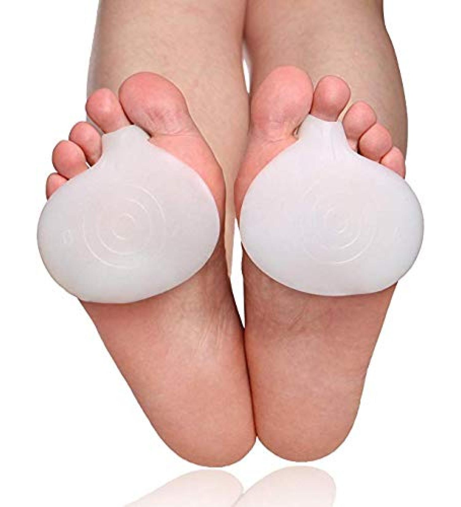 Soft Gel Foot Pain Relief Cushions | 4 Piece Set | Dr. Feel Good Feet | Mortons Neuroma & Bunion Corrector | Metatarsal Ball Pads - Buy Online on GoSupps.com