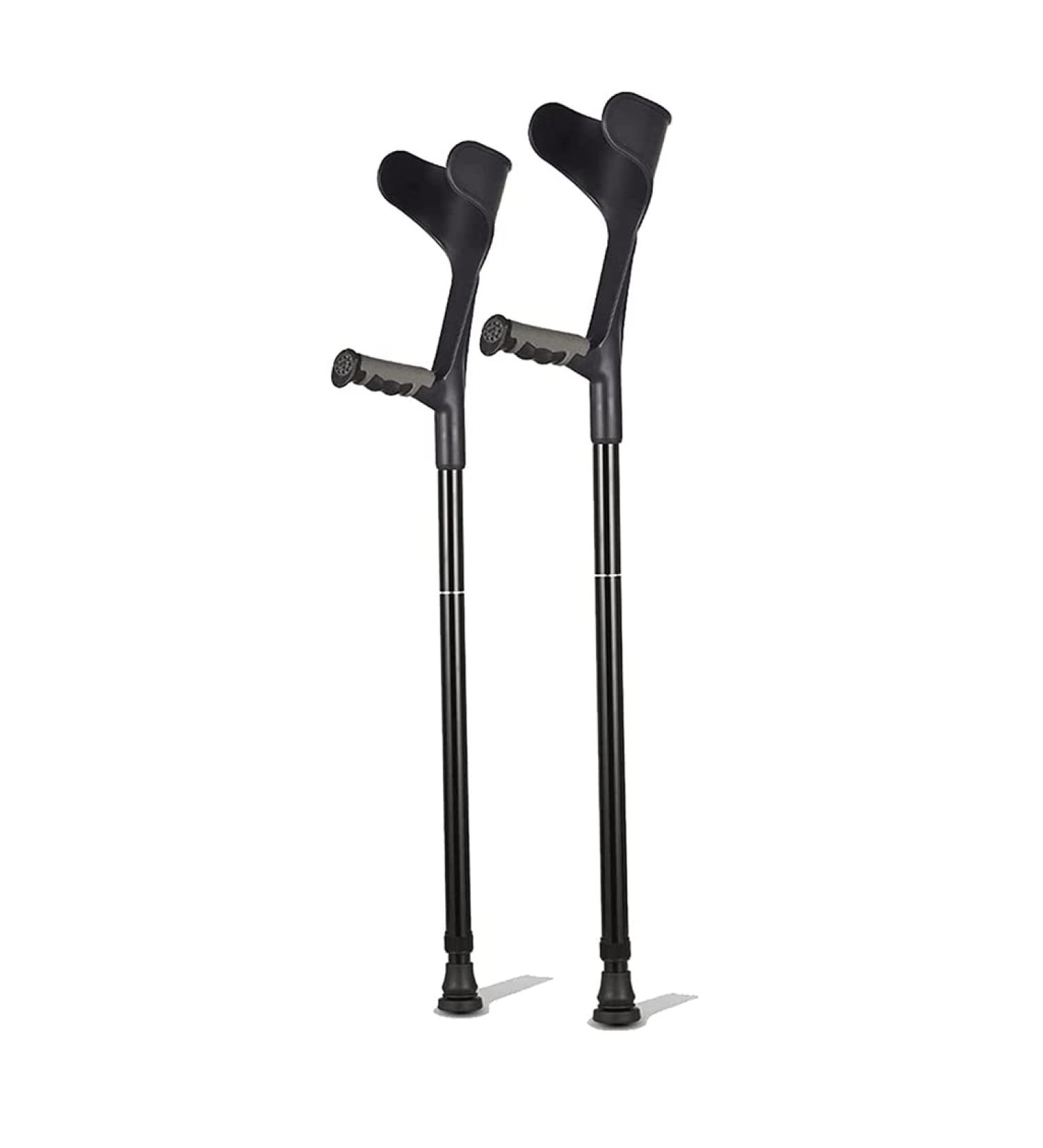 Adult Crutches Forearm Crutches Aluminum Foldable Crutches Comfortable Elderly Walker Adjustable Elbow Crutches Comfort Handle Crutches Convenient Independence - Buy Online on GoSupps.com