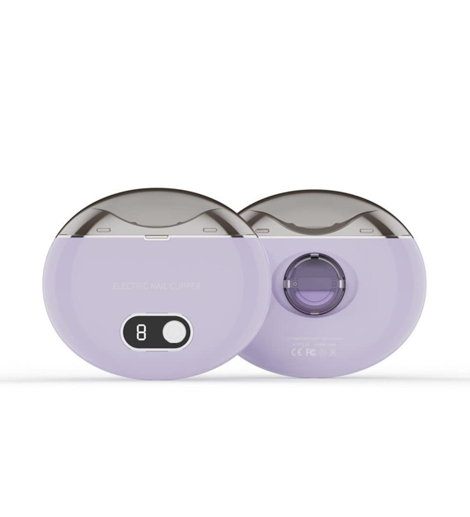 iFutniew 1Set Electric Automatic Nail Clippers Trimmer Nail Cutter Manicure Scissors with Light for Baby Adult Care Purple - Buy Online on GoSupps.com