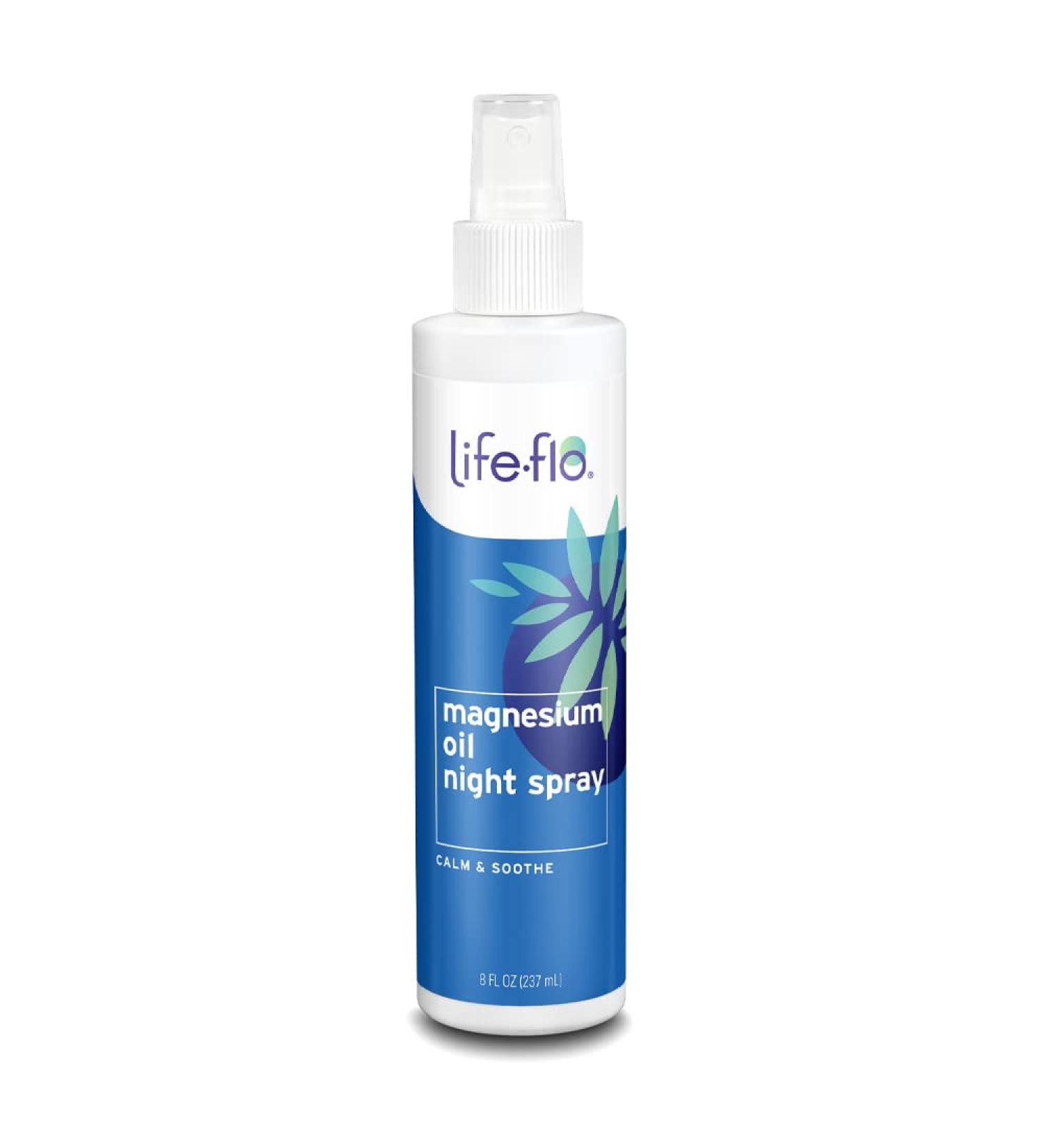 Life-flo Magnesium Oil Night Spray â€“ Calming & Soothing 8 fl oz | Sleep Aid - Buy Online on GoSupps.com