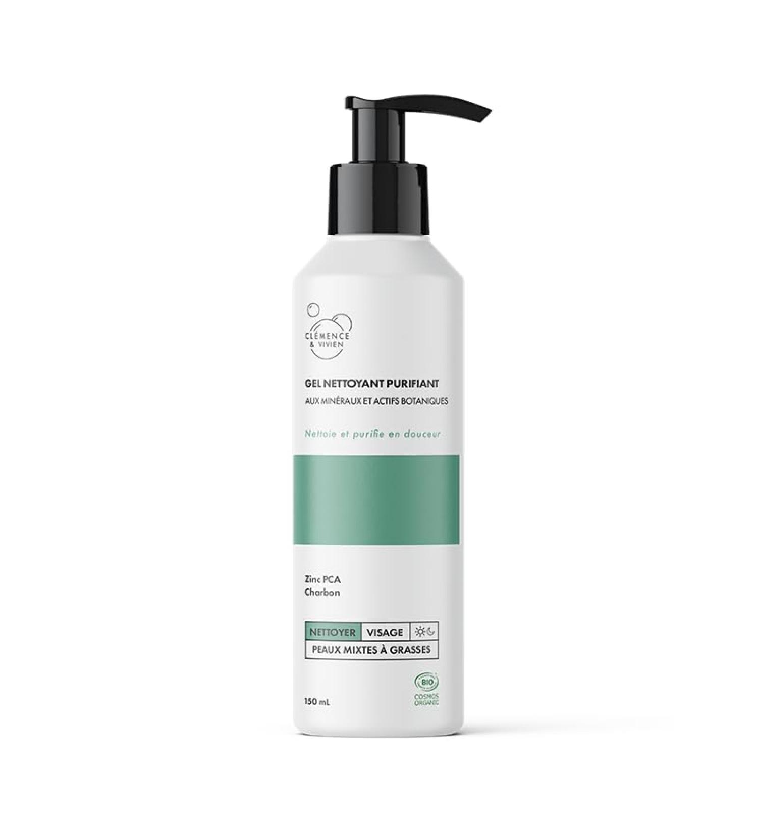 Purifying Cleansing Gel - Combination to Oily Skin, 150ml, Regulates Sebum and Reduces Imperfections - Clémence & Vivien