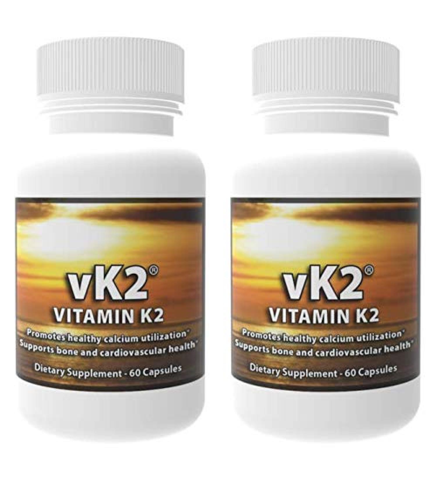 2 Pack of vK2-Vitamin K2 (MK4 and MK7) - Buy Online on GoSupps.com